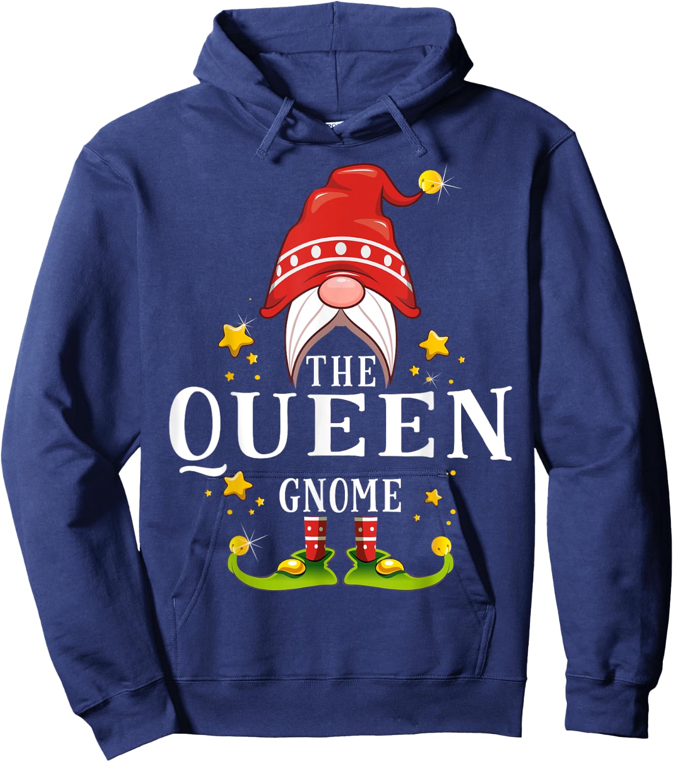 The Queen Gnome Christmas Matching Hoodie - Hoodie | Navy