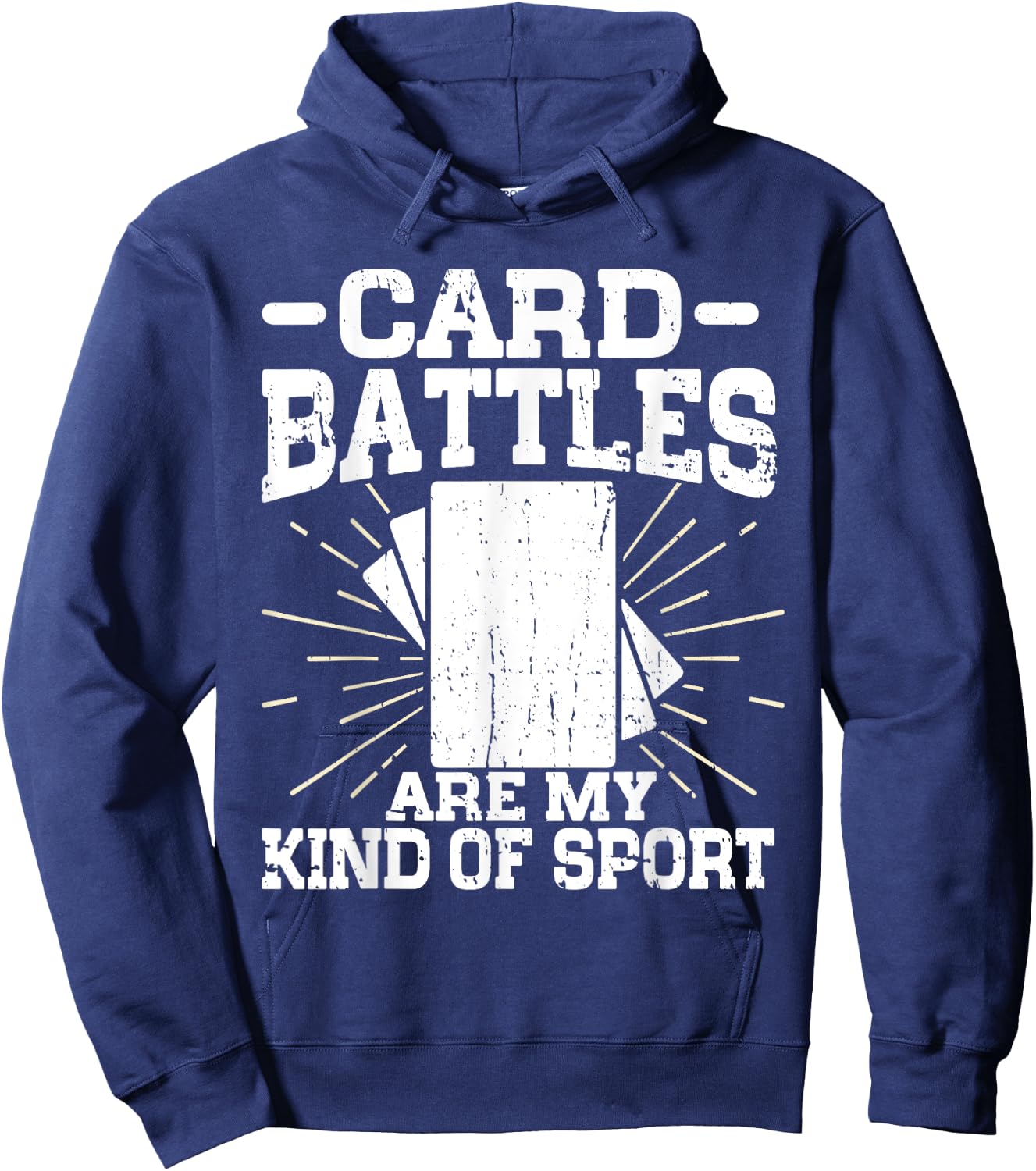 Card Battles are my kind of Sport Trading Card Hoodie - Hoodie | Navy