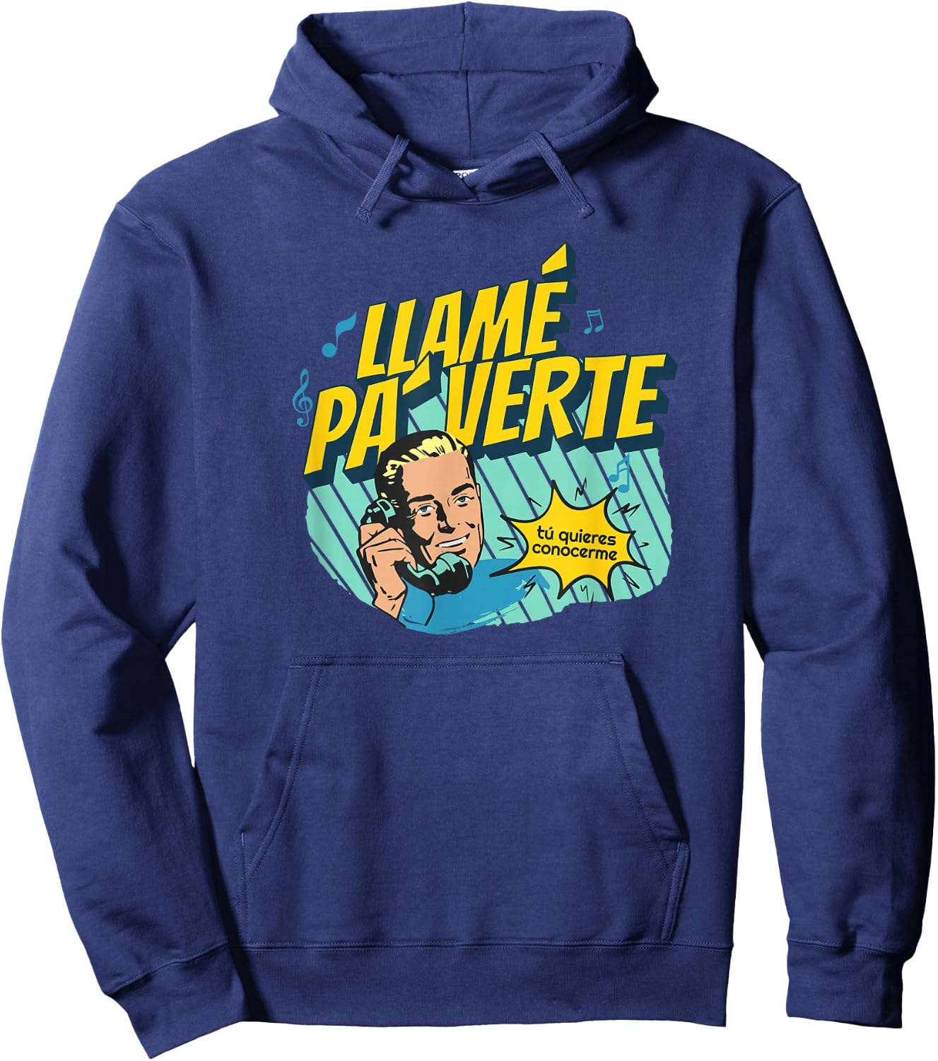 Reggaeton Viejo I Love regeton Old Classic 90s Vintage 2000s Hoodie - Hoodie | Navy