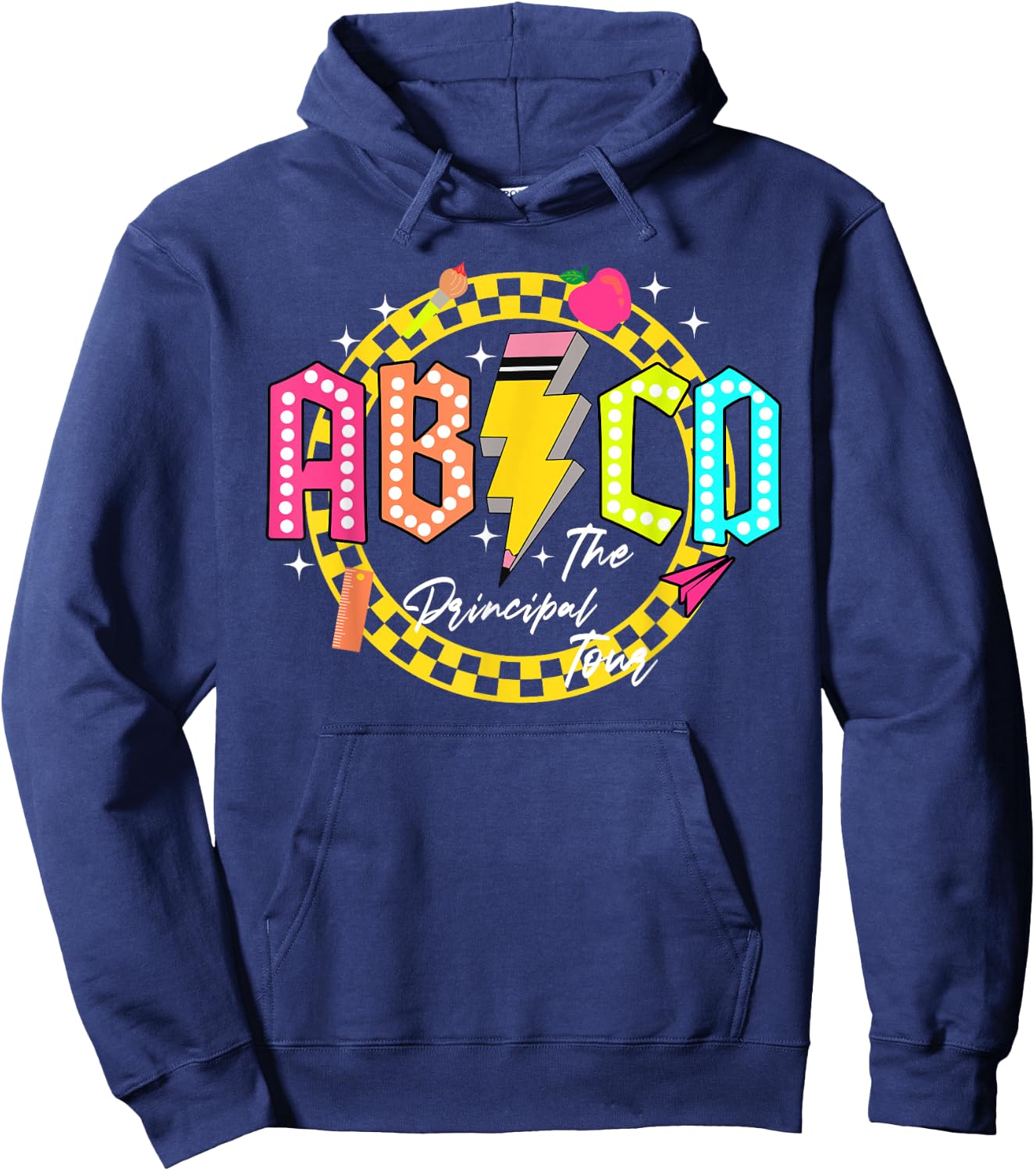 Principal Tour First Day Of School ABCD Teacher Kindergarten Women Hoodie - Hoodie | Navy