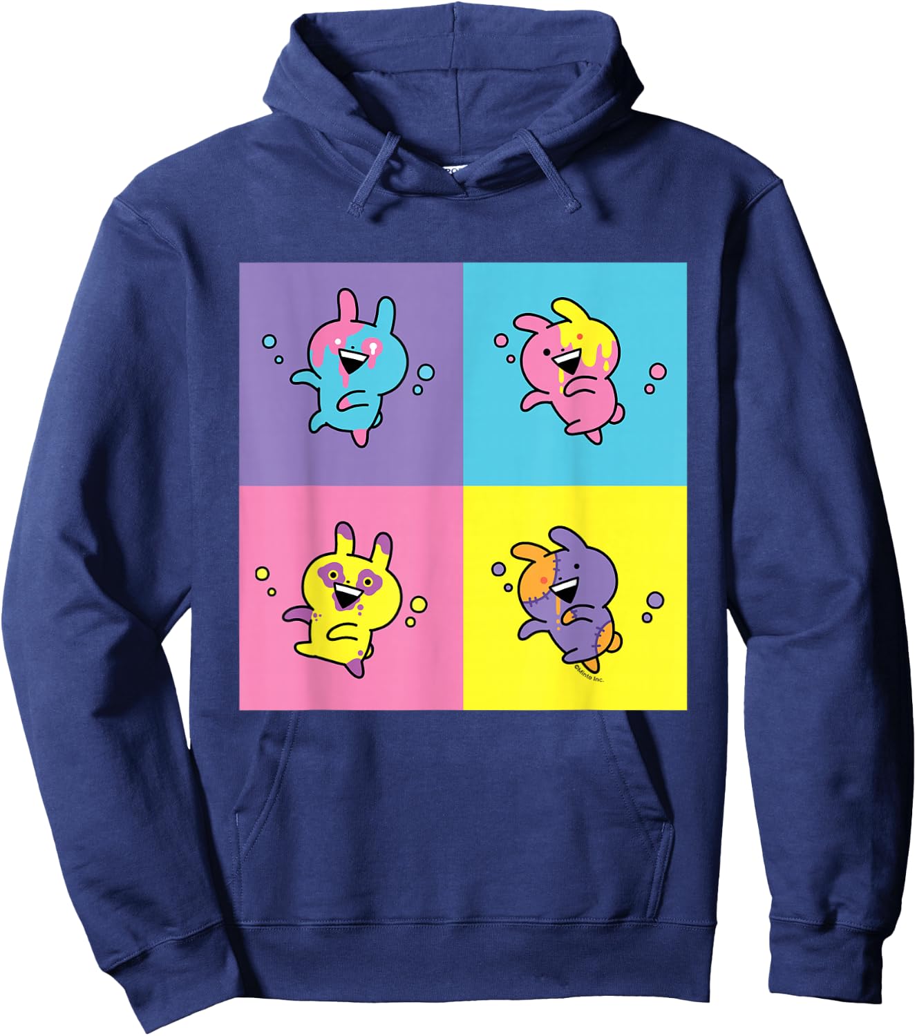 Usagyuuun Four Multicoloured Usagyuuuns Hoodie - Hoodie | Navy