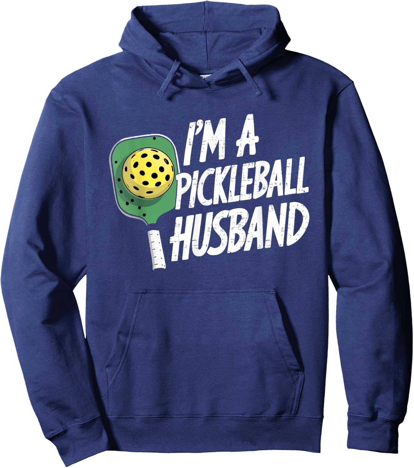 Funny I'm a Pickleball Husband Pickleball Players Wife Women Hoodie - Hoodie | Navy