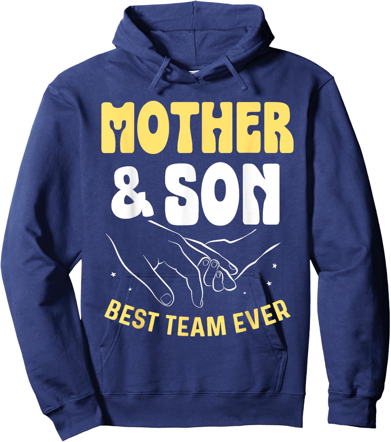 Mother & Son Best Team Ever Sons Mom Matching Mother Son Hoodie - Hoodie | Navy