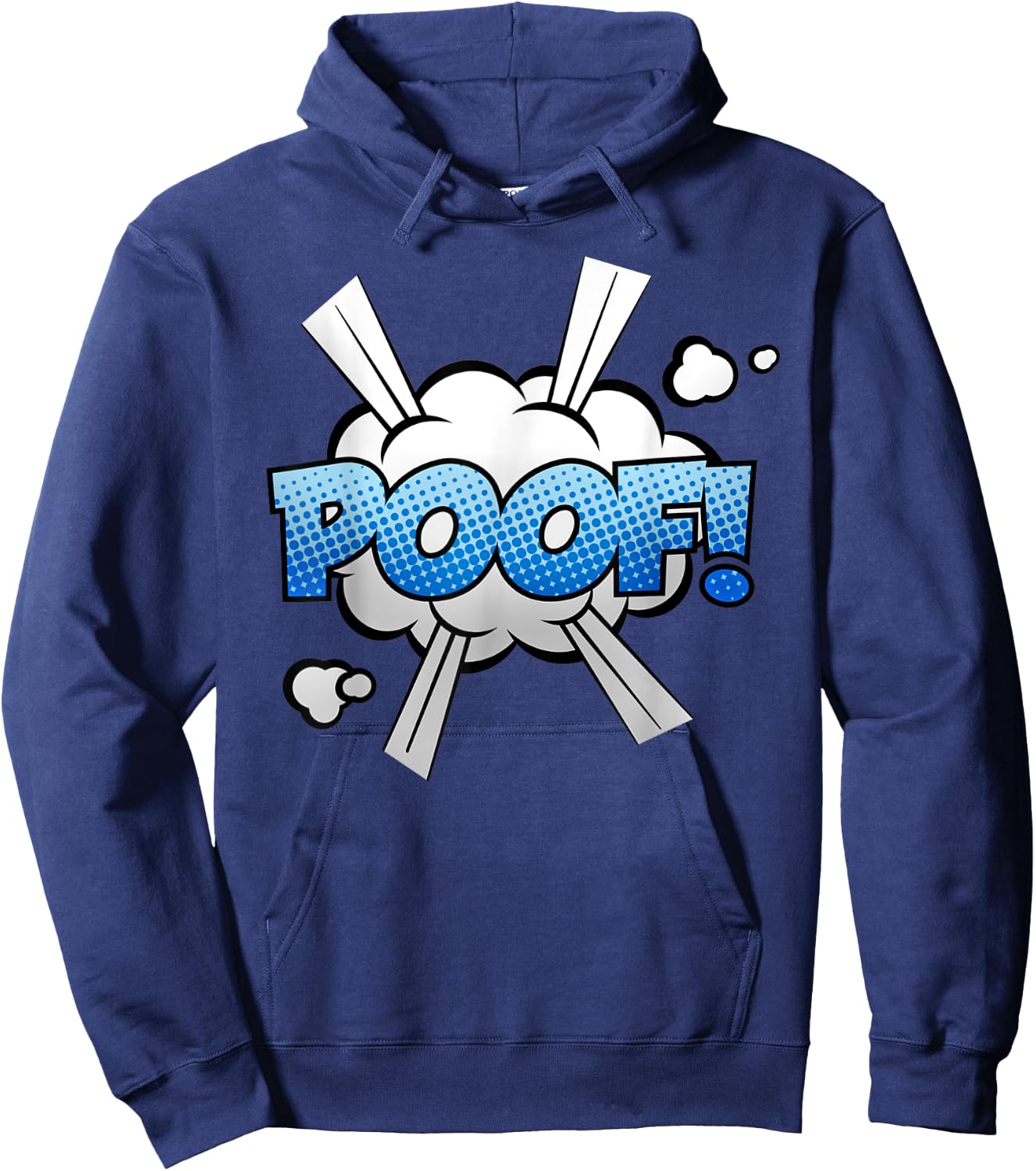 Funny Vintage Comic Book Collector Reader Sound Effect Poof Hoodie - Hoodie | Navy