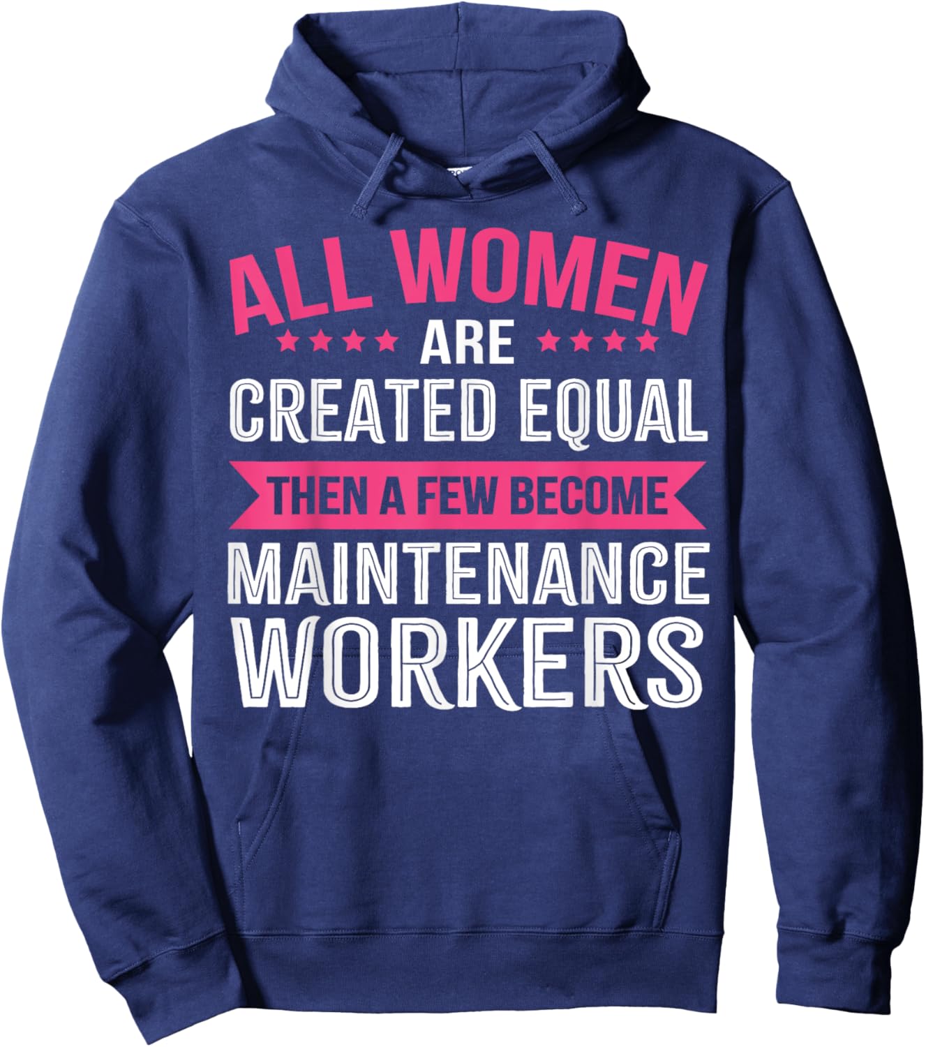 Maintenance Worker Women Hoodie - Hoodie | Navy