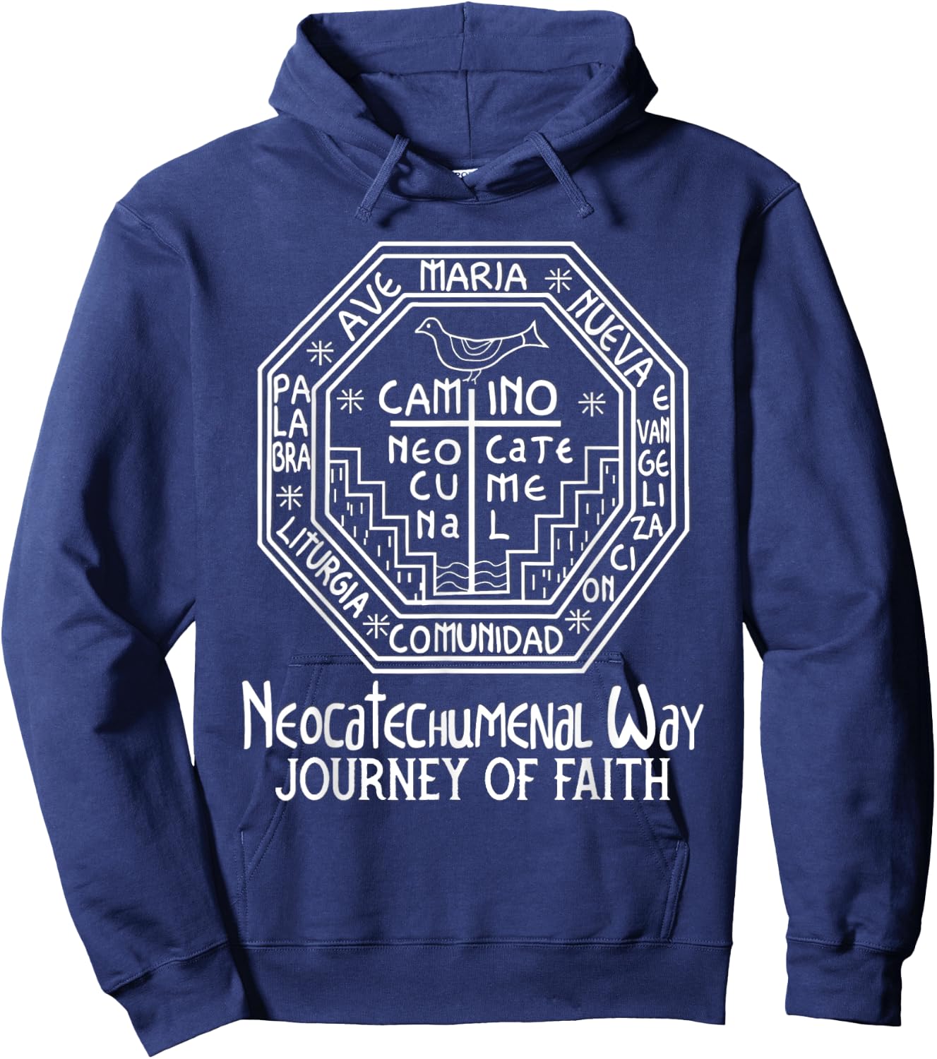 Neocatechumenal Way NCW Modern Catholic Hoodie - Hoodie | Navy