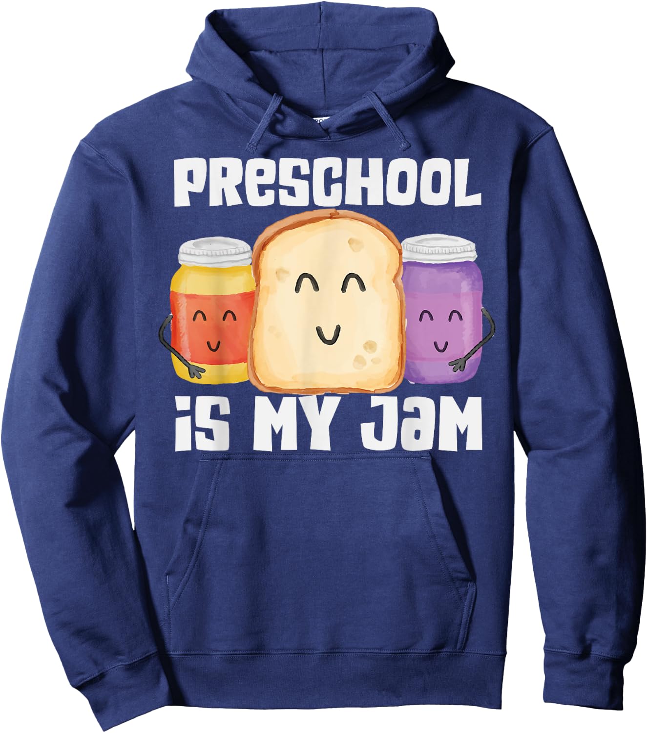 TEAM PRESCHOOL Is My Jam Pre-K Teacher Student Gift Cute Women Kids Hoodie - Hoodie | Navy
