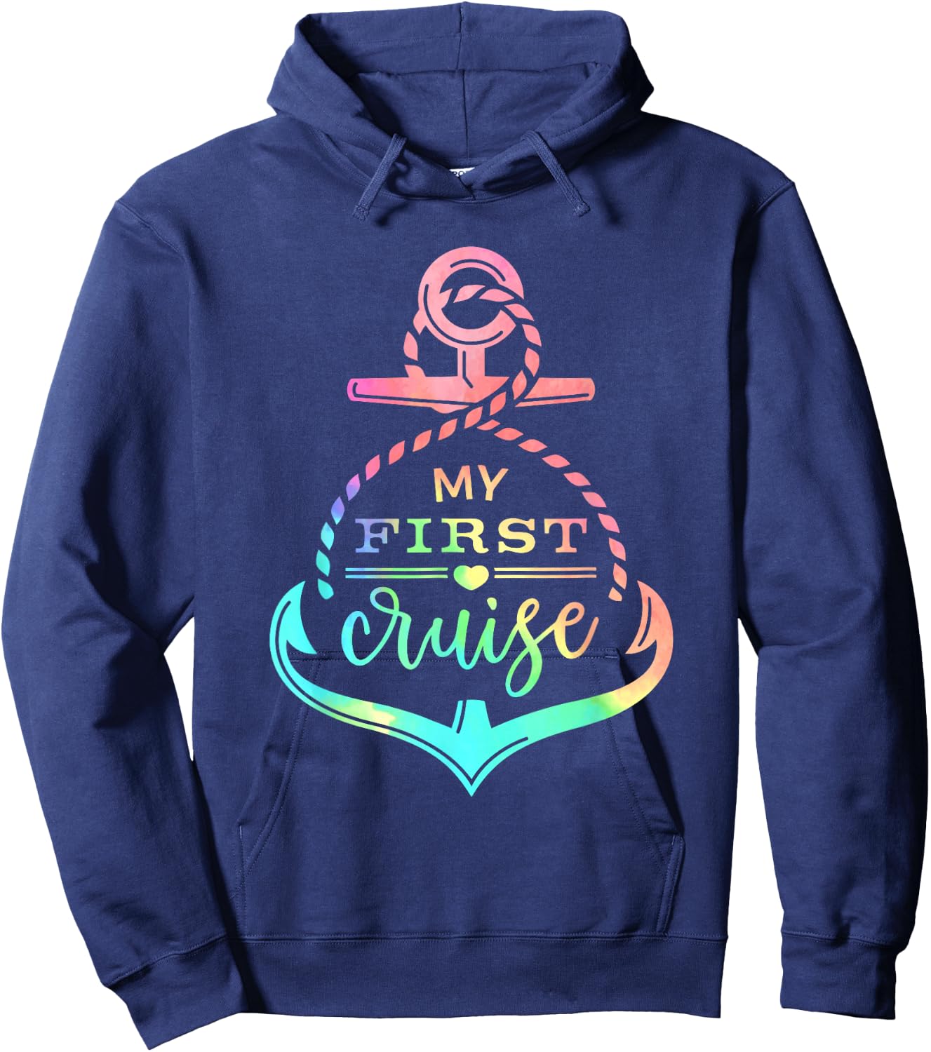 My First Cruise Rookie Travelers Vacation Matching Family Hoodie - Hoodie | Navy