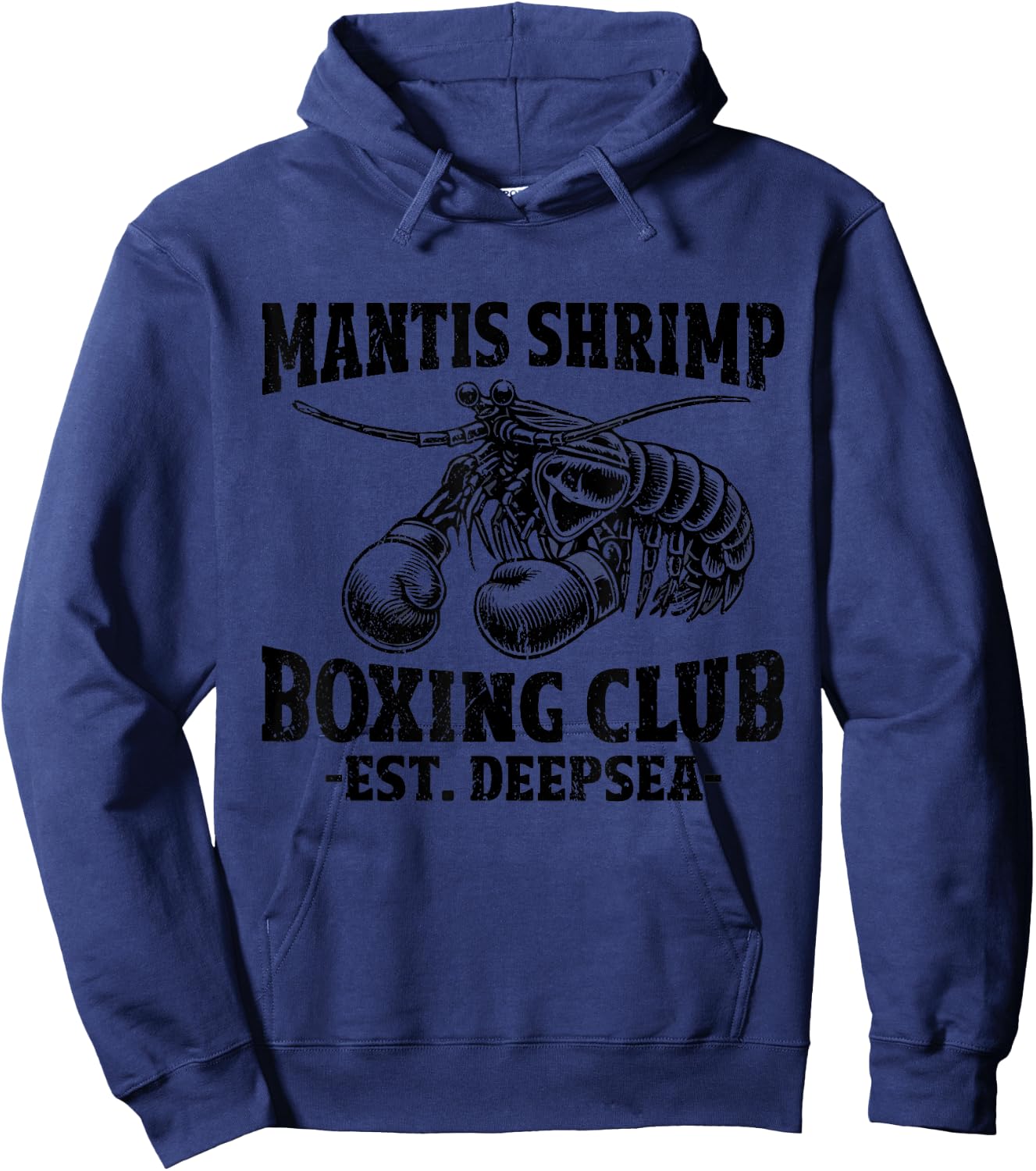 Mantis Shrimp Boxing Peacock Mantis Shrimp Hoodie - Hoodie | Navy