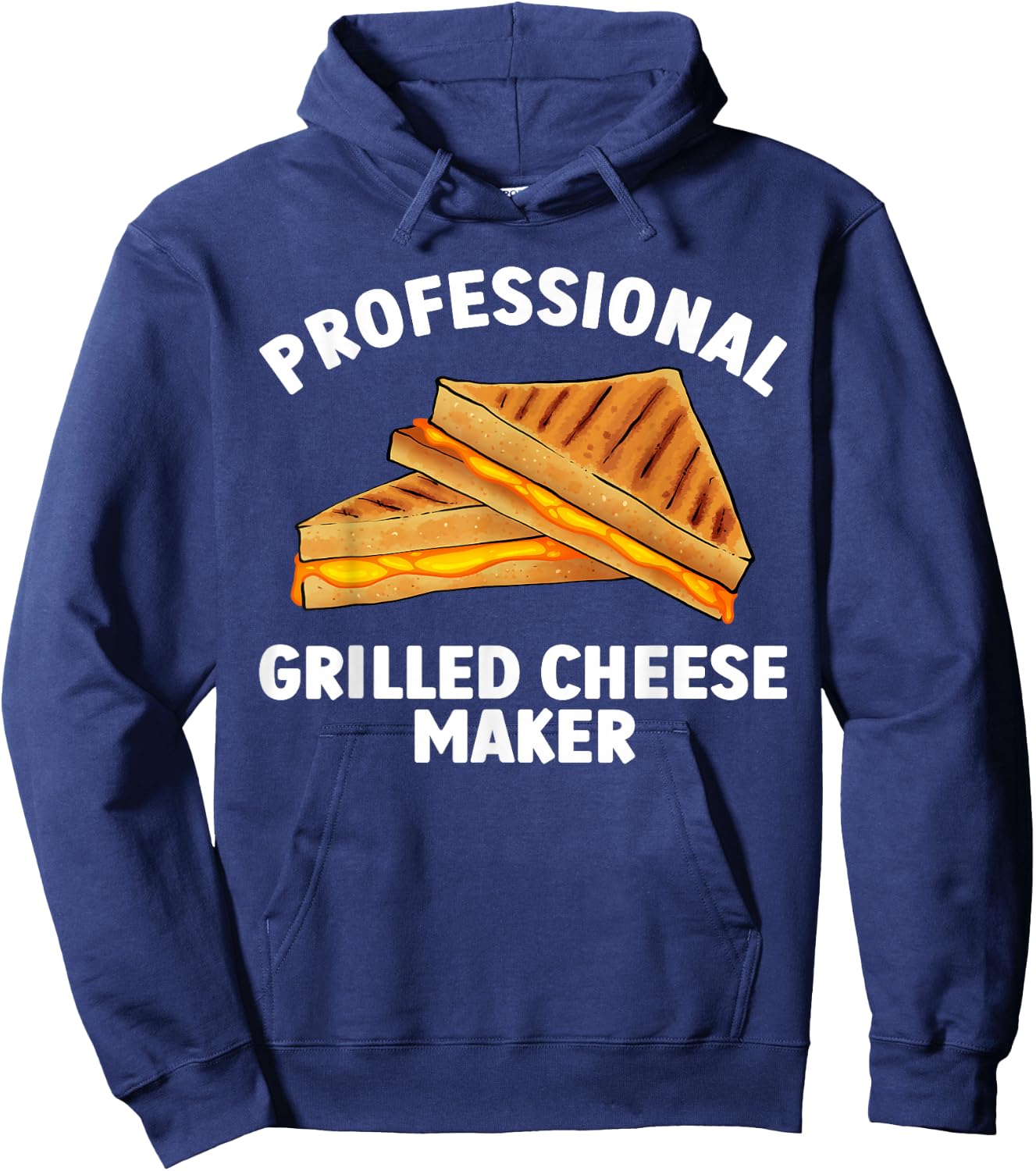 Grilled Cheese Design Women Grilled Cheese Sandwich Hoodie - Hoodie | Navy