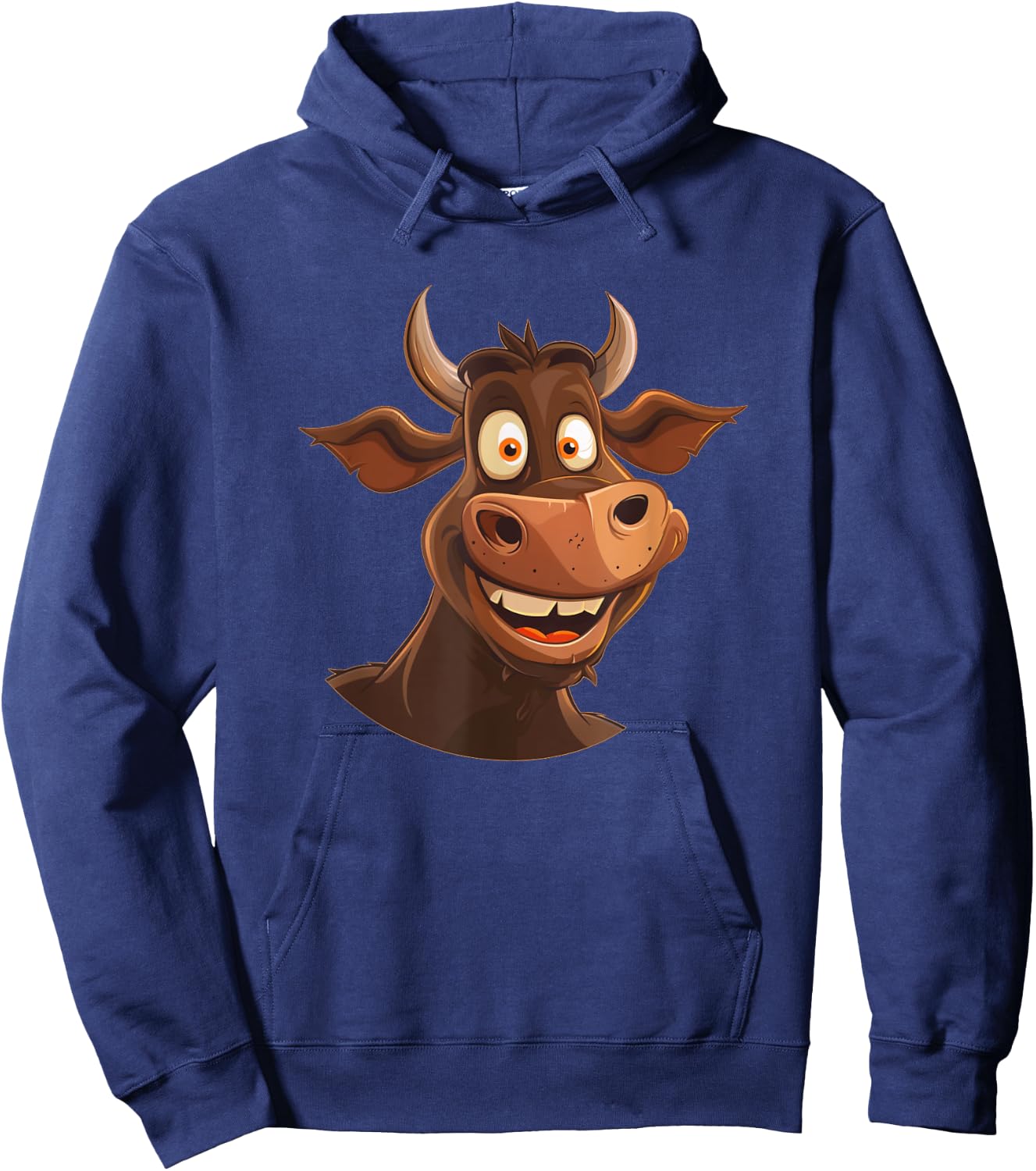 Bullock Costume for funny Faces Lovers and Cattle Fans Hoodie - Hoodie | Navy