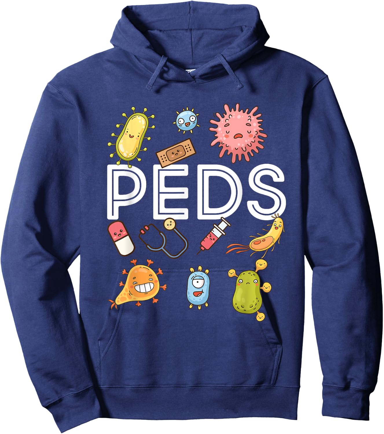 Pediatric Nurse PEDS Nursing Appreciation Pediatric Hoodie - Hoodie | Navy