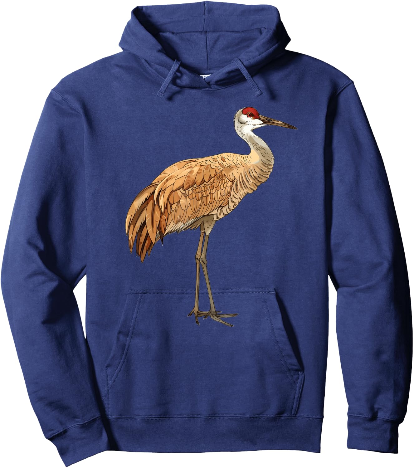 Sandhill Crane In A Thoughtful Pose Hoodie - Hoodie | Navy