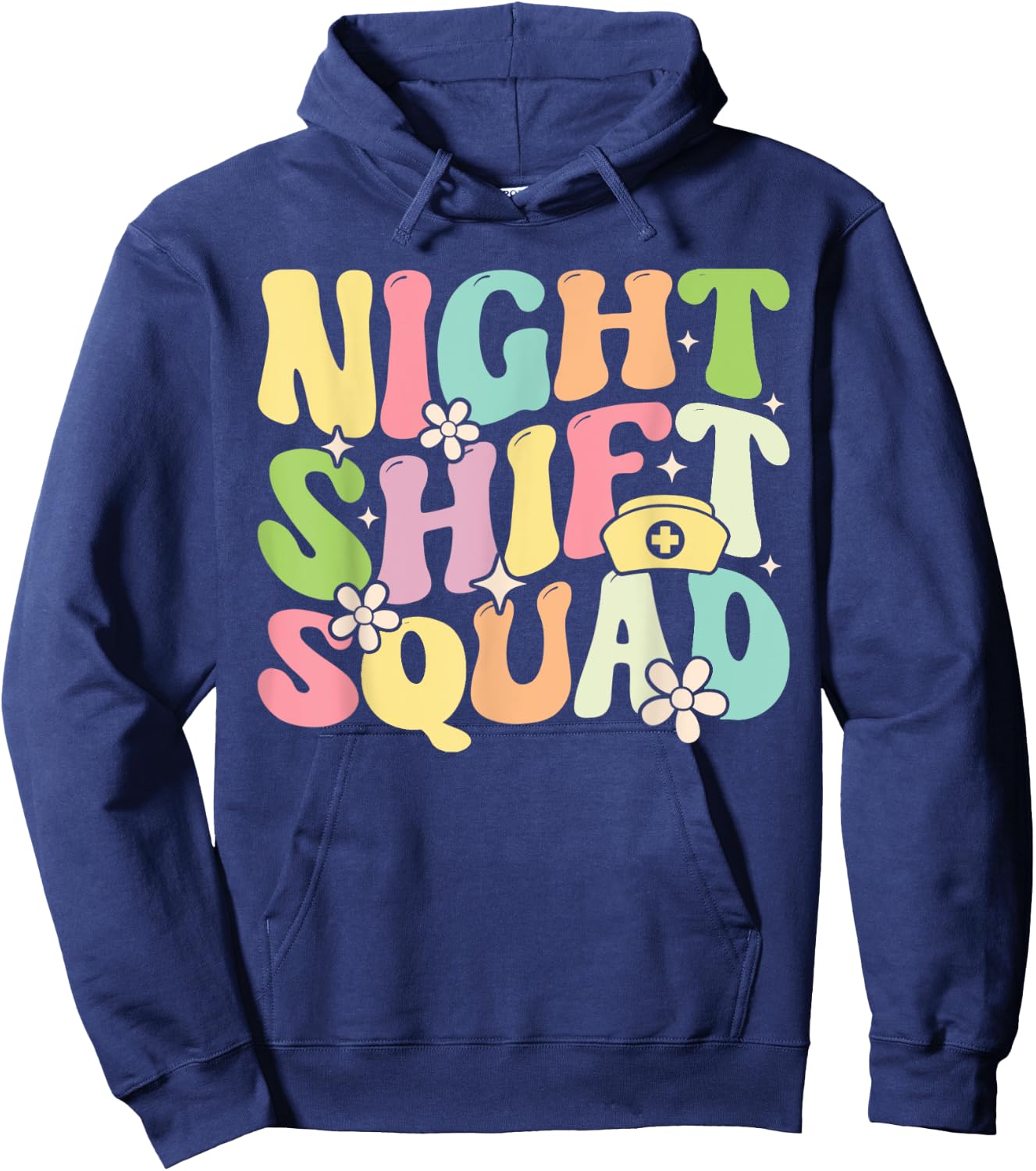 Nursing Rn Lpn Cna Owls Night Shift Squad For Nurse Hoodie - Hoodie | Navy