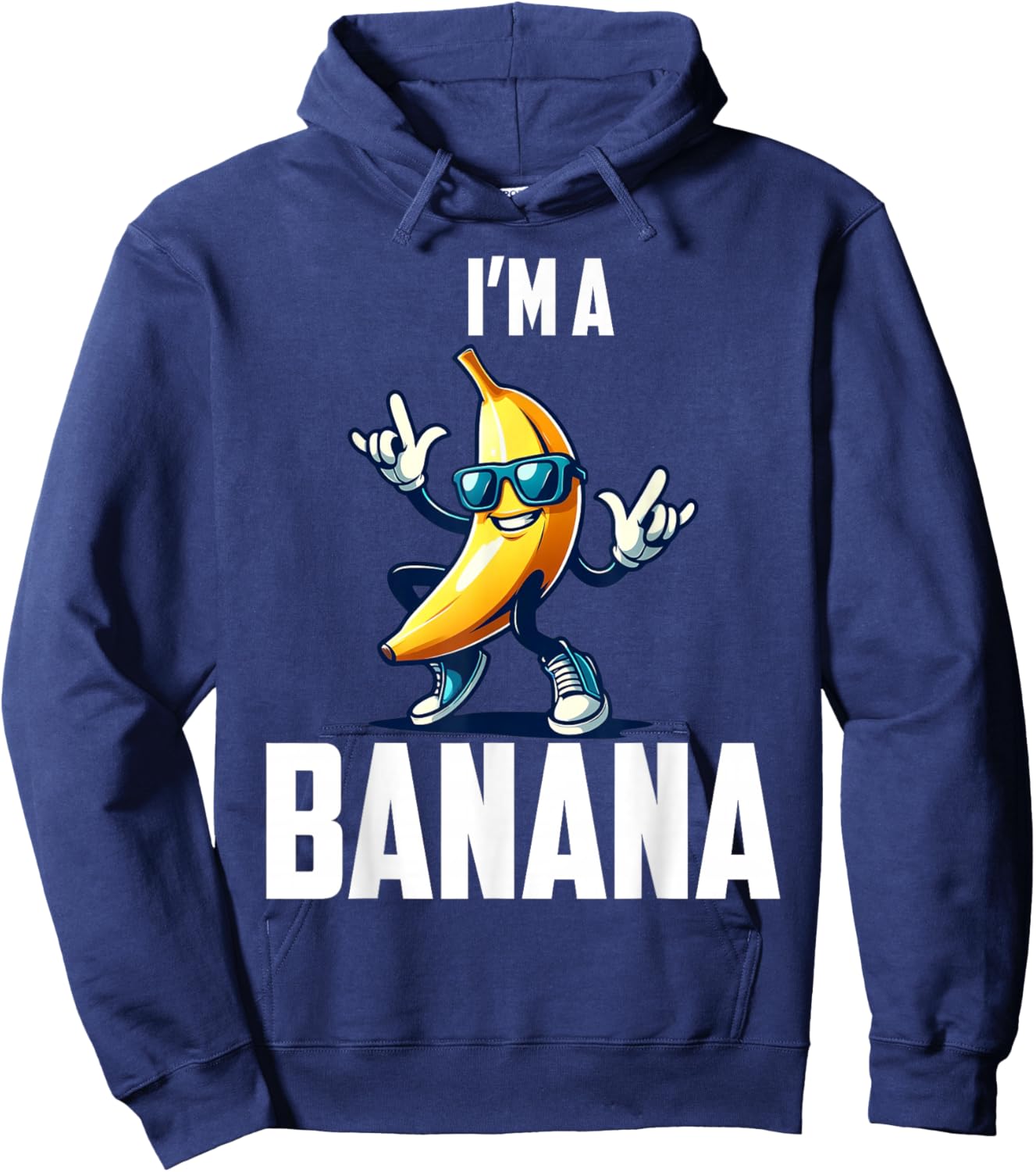 I'm A Banana Shirt Cute Funny Banana Costume Men Women Kids Hoodie - Hoodie | Navy
