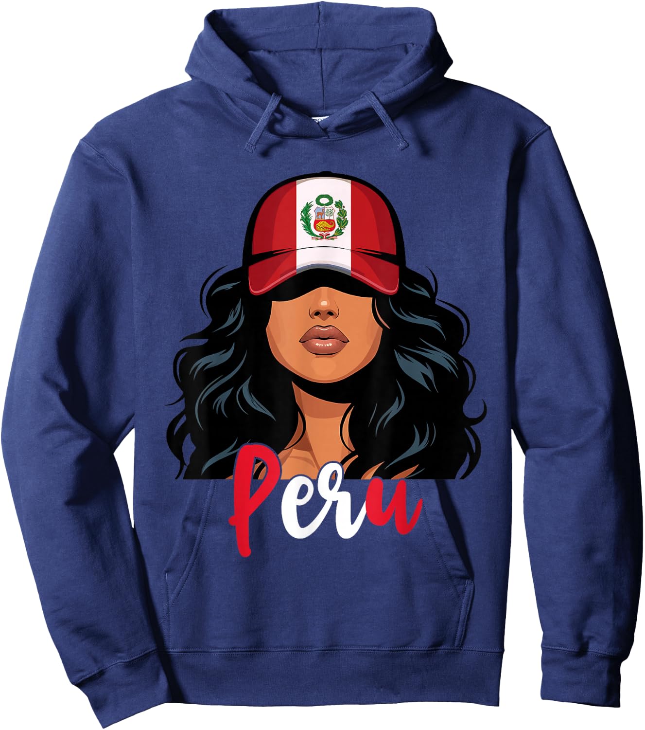 Peruvian Girl Peru Flag Proud Peruana Women Hoodie - Hoodie | Navy