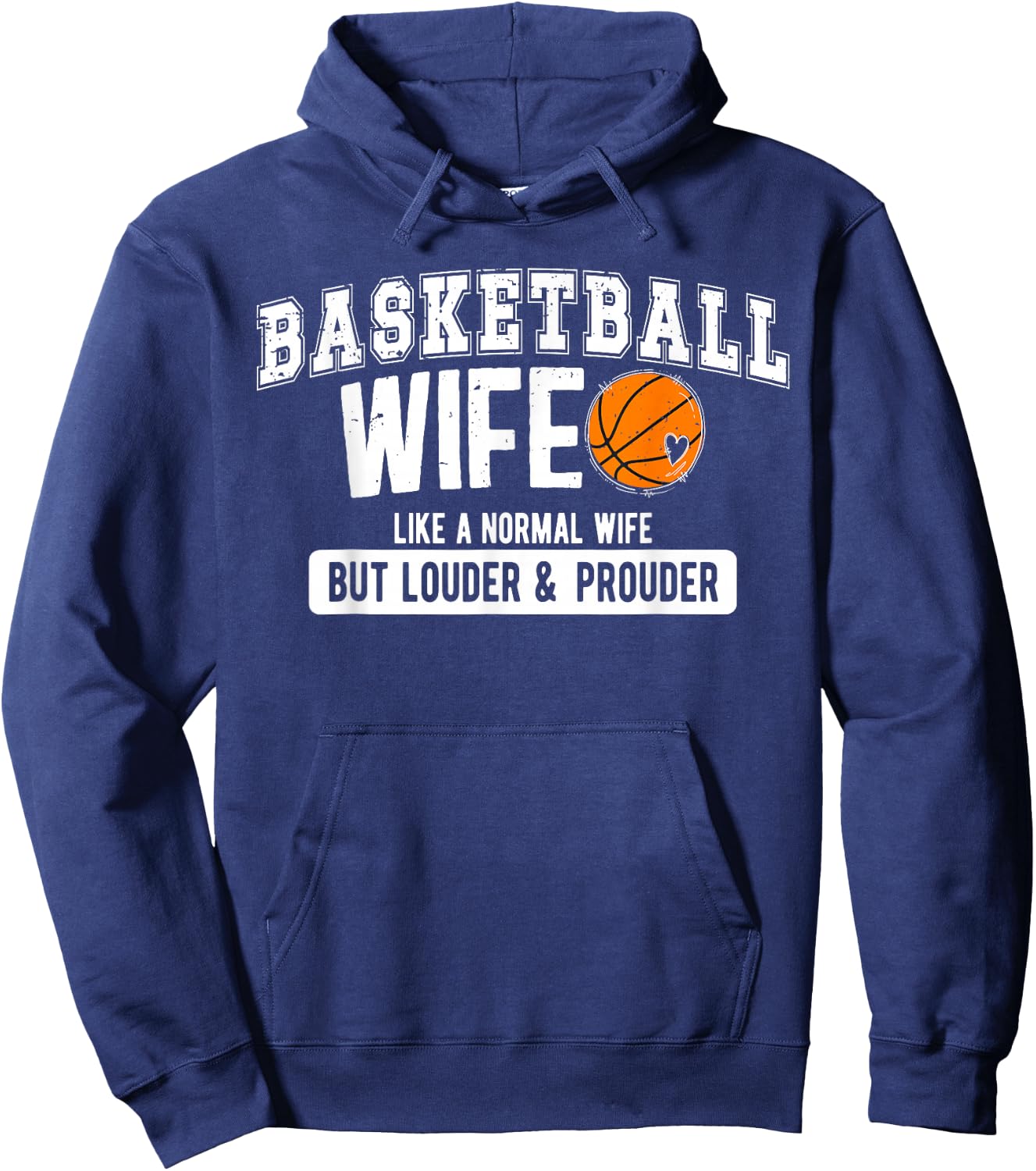 Basketball Coach Wife Funny Wife Of A Basketball Coach Hoodie - Hoodie | Navy
