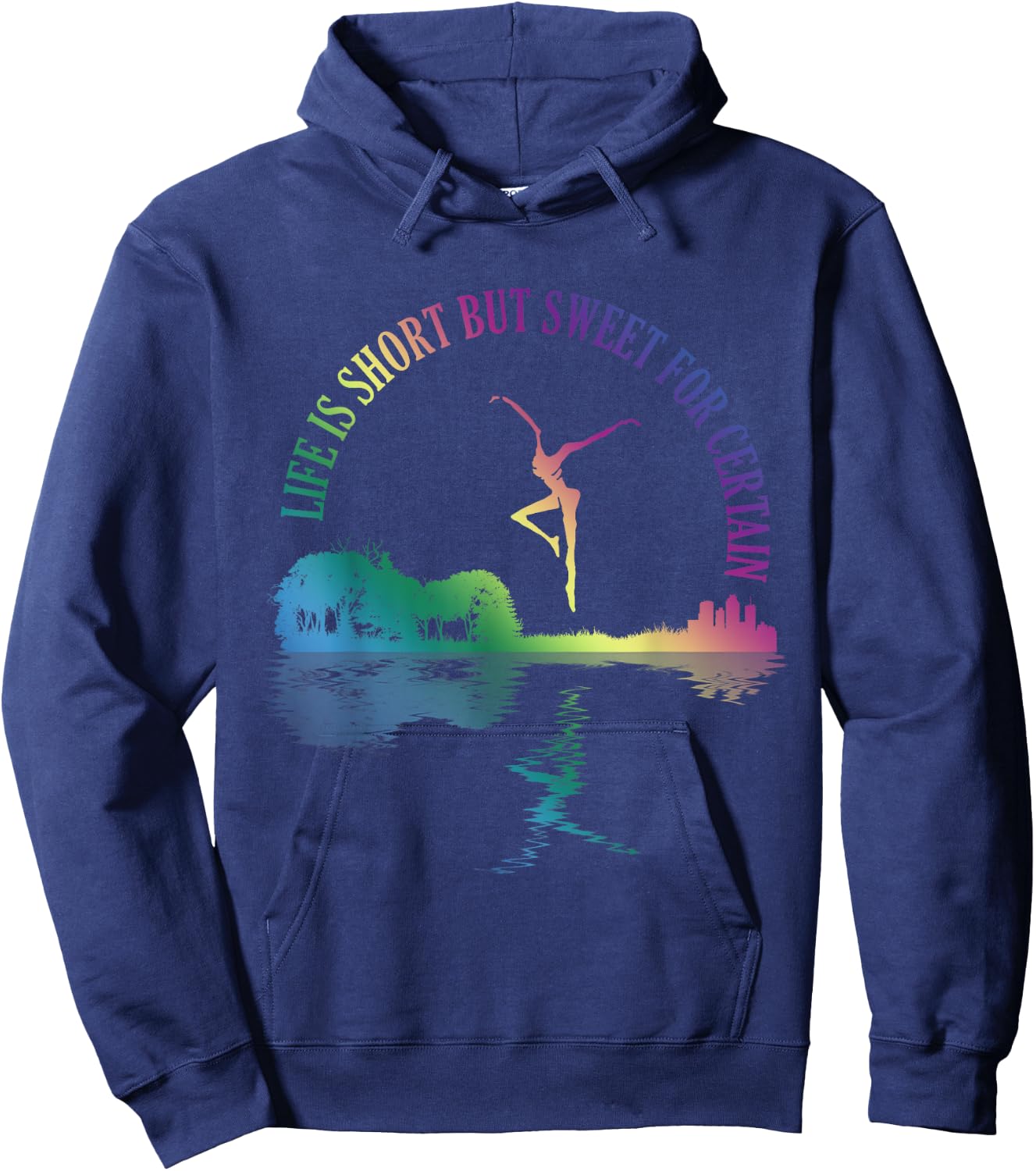 Life Is Short Retro Guitars Lovers But Sweet For Certain Hoodie - Hoodie | Navy