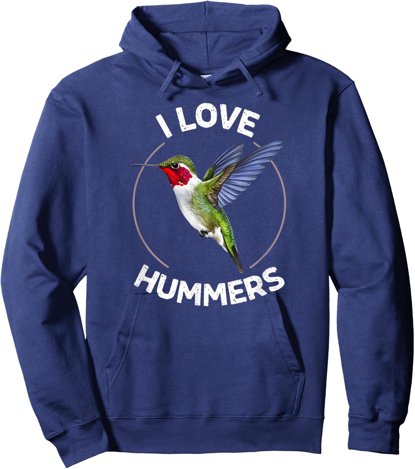 I Love Hummers Hummingbird Colibri Hoodie - Hoodie | Navy