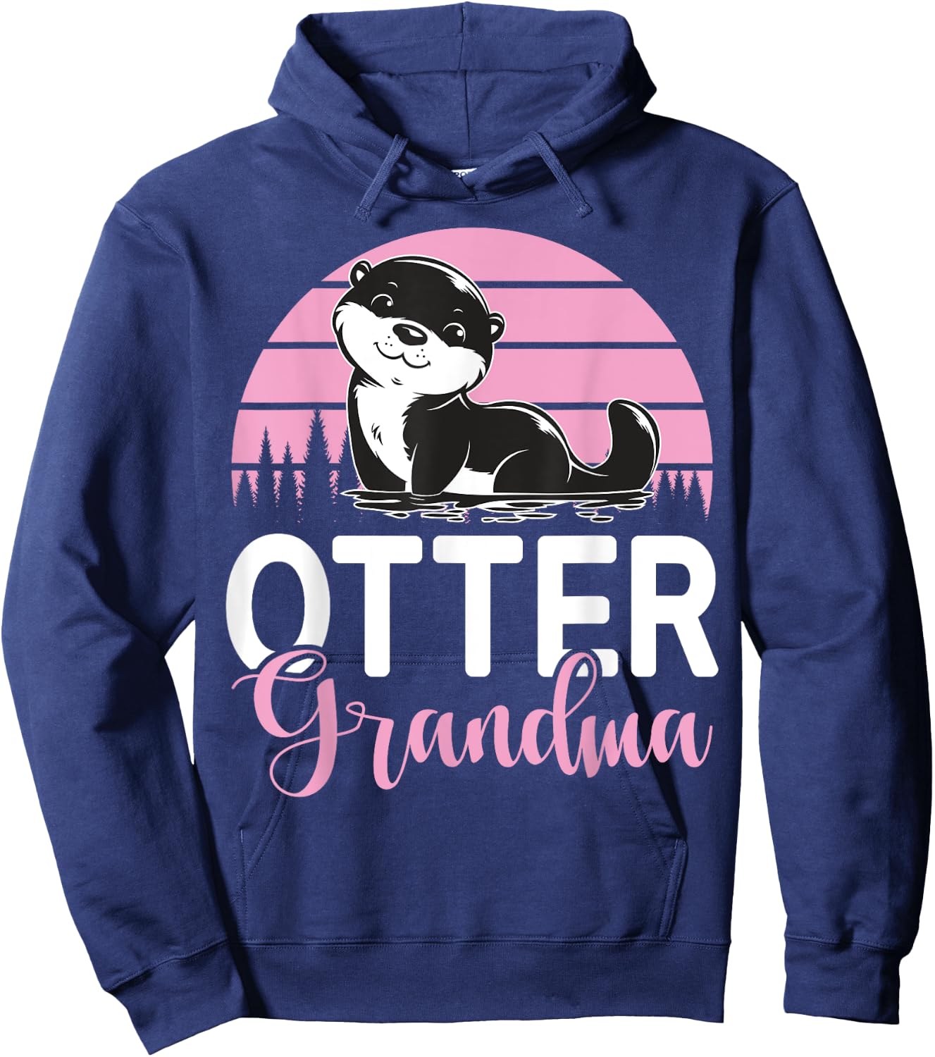 Otter Grandma Otter Hoodie - Hoodie | Navy