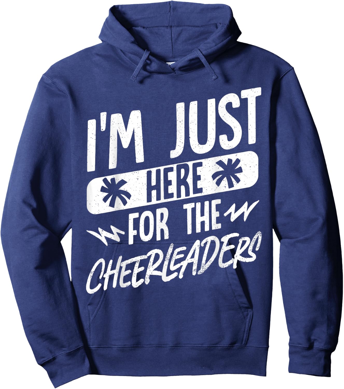 I'm Just Here For The Cheerleaders Hoodie - Hoodie | Navy