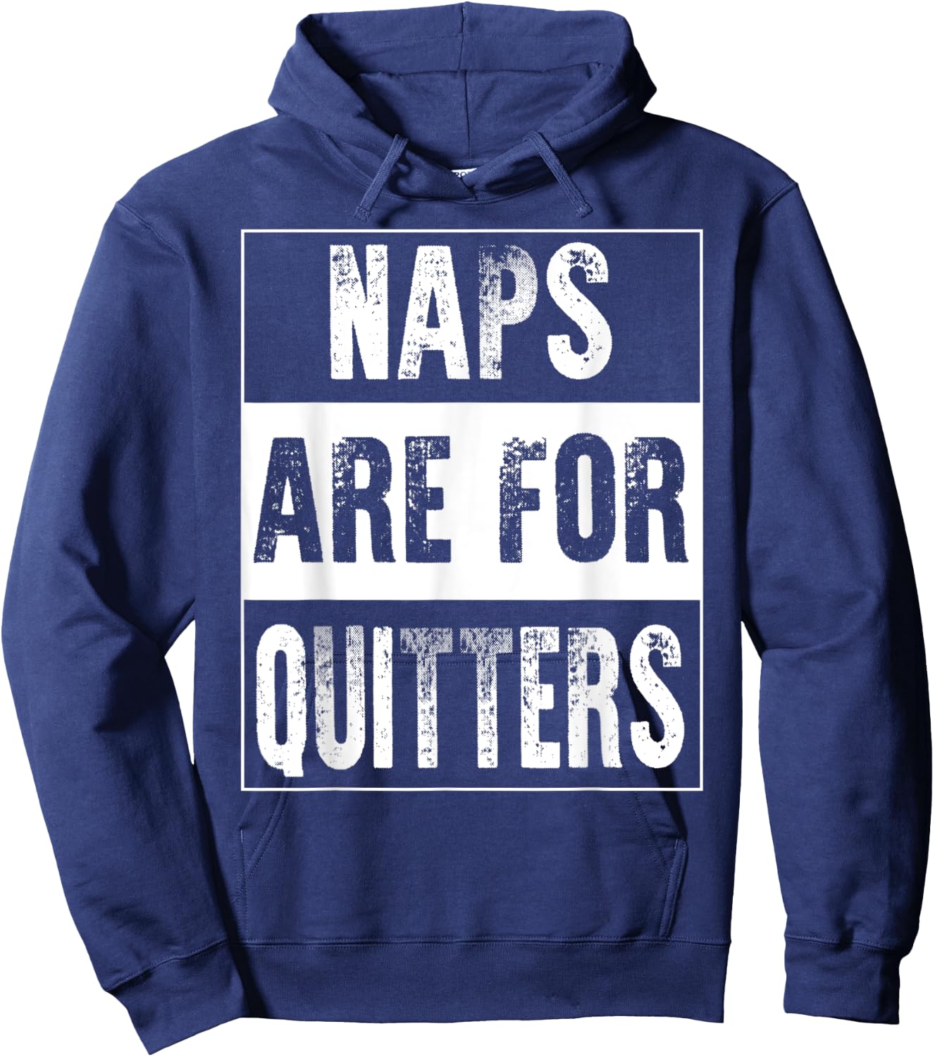 Naps Are For Quitters Funny Joke Pun Caffeine Coffee Lover Hoodie - Hoodie | Navy