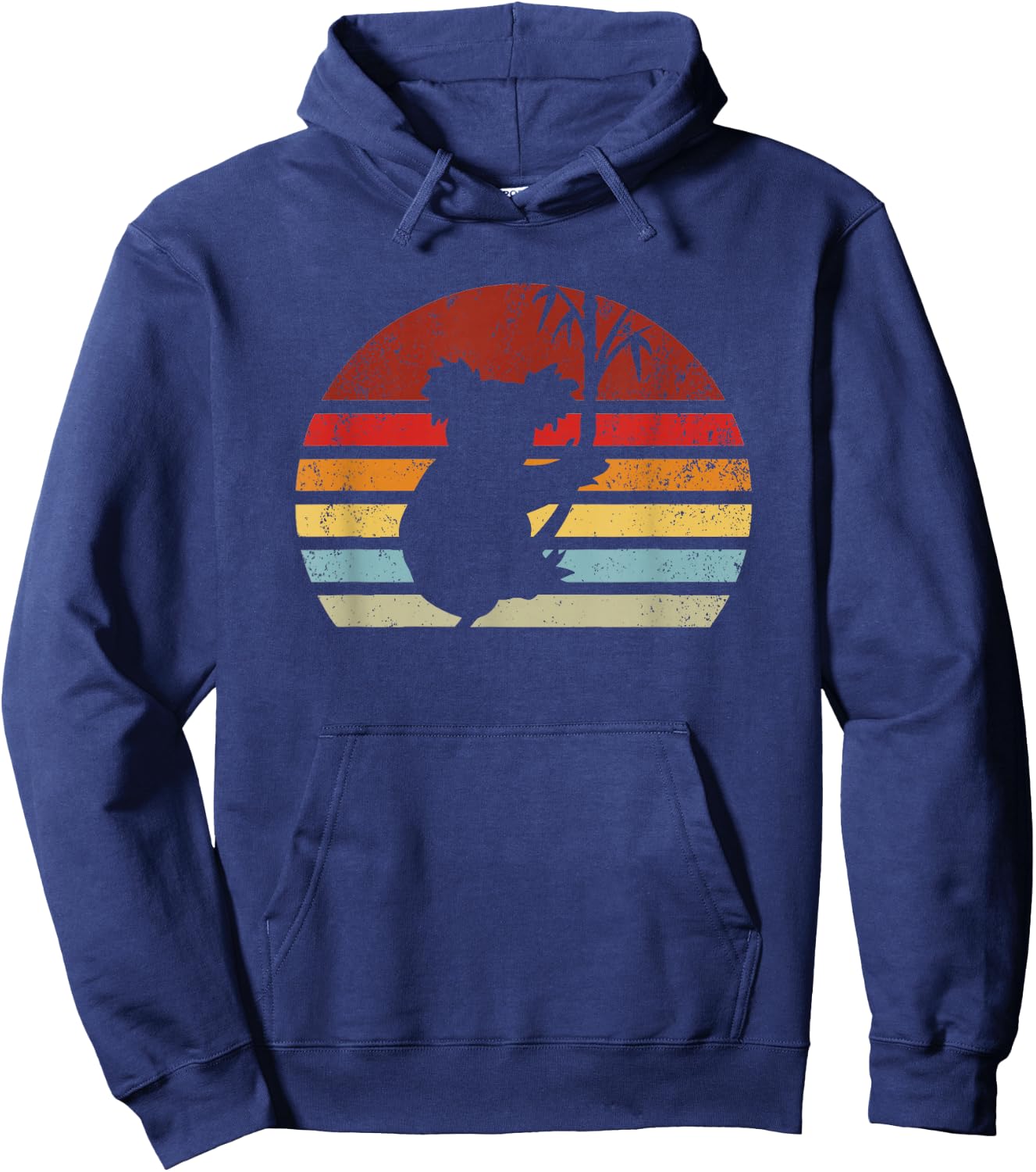 Retro Sunset Koala Bear Australian Wildlife Eucalyptus Hoodie - Hoodie | Navy