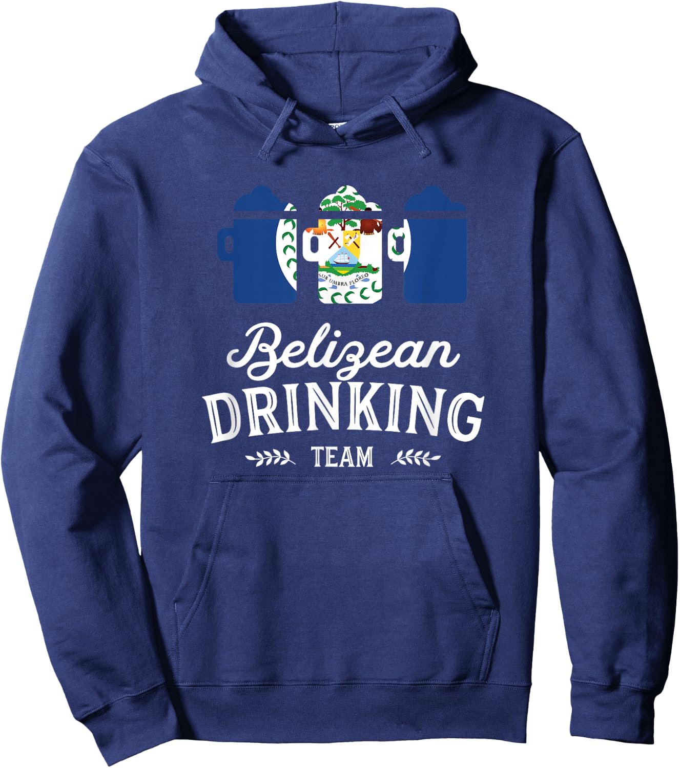 Beer Belize Drinking Team Casual Hoodie - Hoodie | Navy