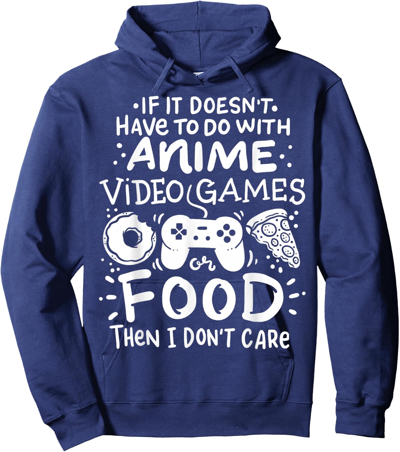 Anime Video Games Gamer Food Gift Hoodie - Hoodie | Navy