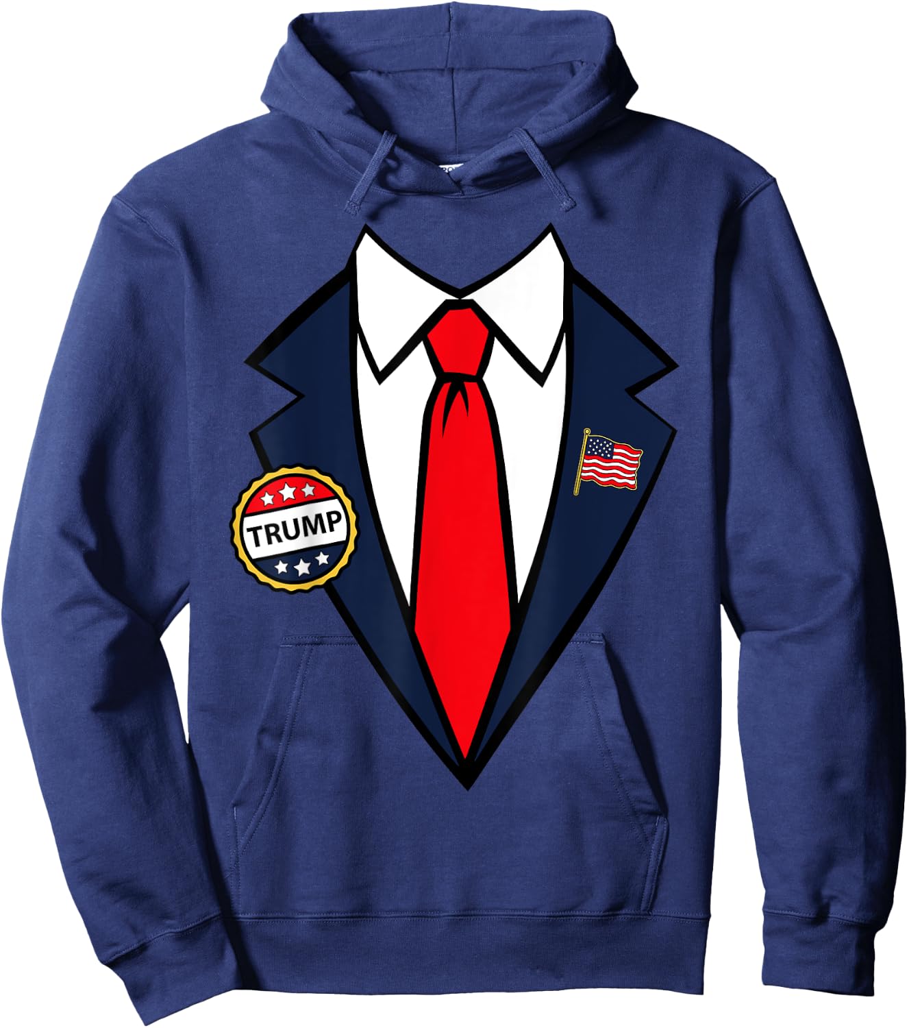 Donald Trump Halloween Costume Easy Last Minute Costume Hoodie - Hoodie | Navy