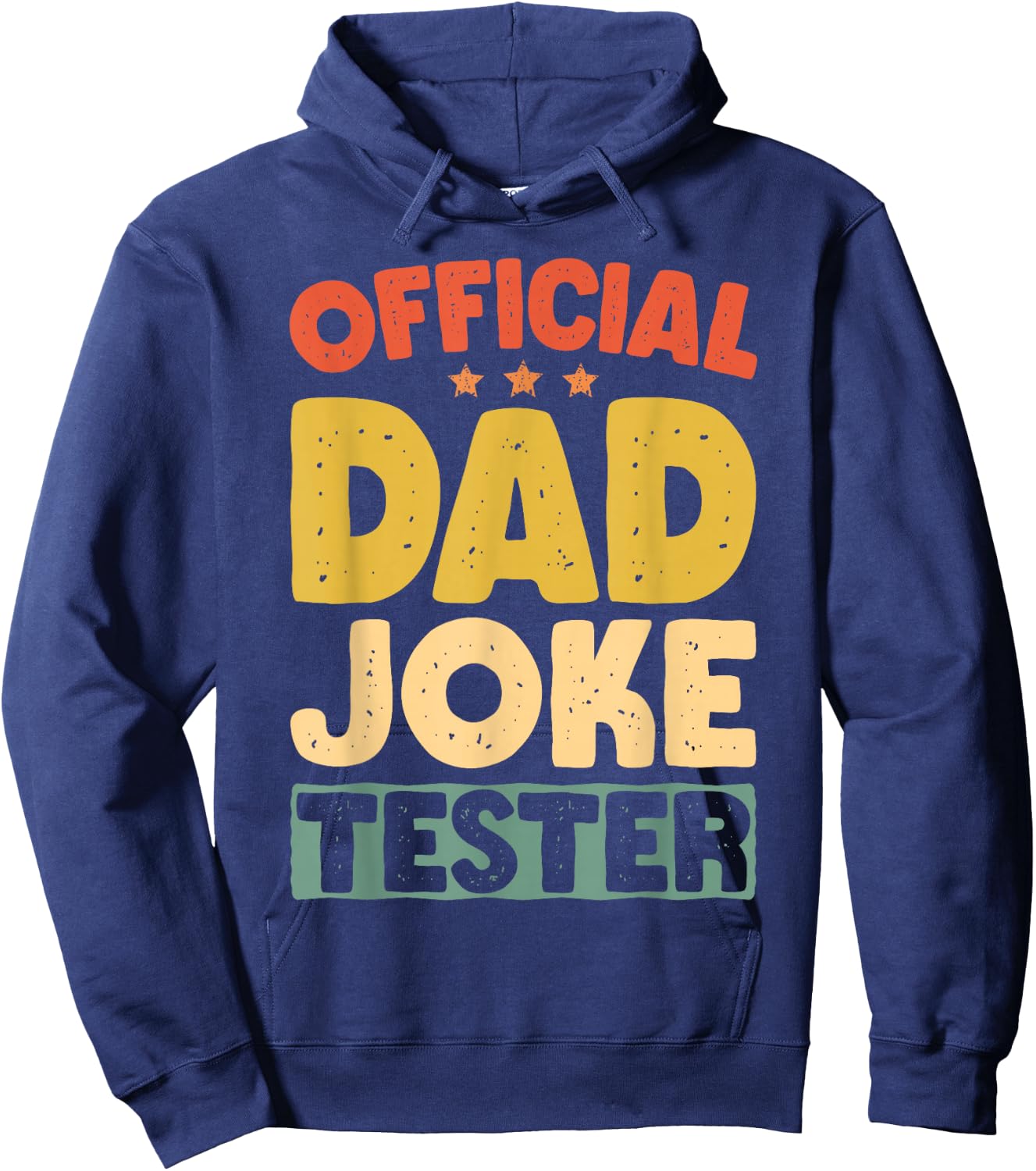 Official Dad Joke Tester Retro Funny Father's Day Dads Men Hoodie - Hoodie | Navy