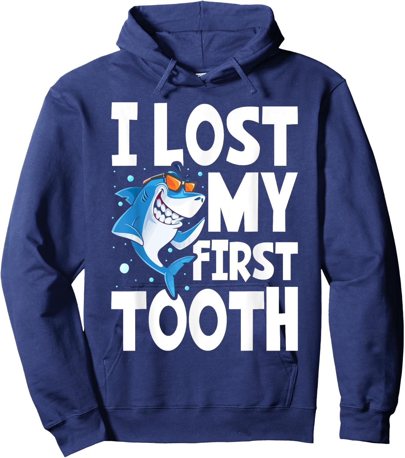 Kids Funny Tooth Fairy - Cute Shark I Lost My First To Hoodie - Hoodie | Navy