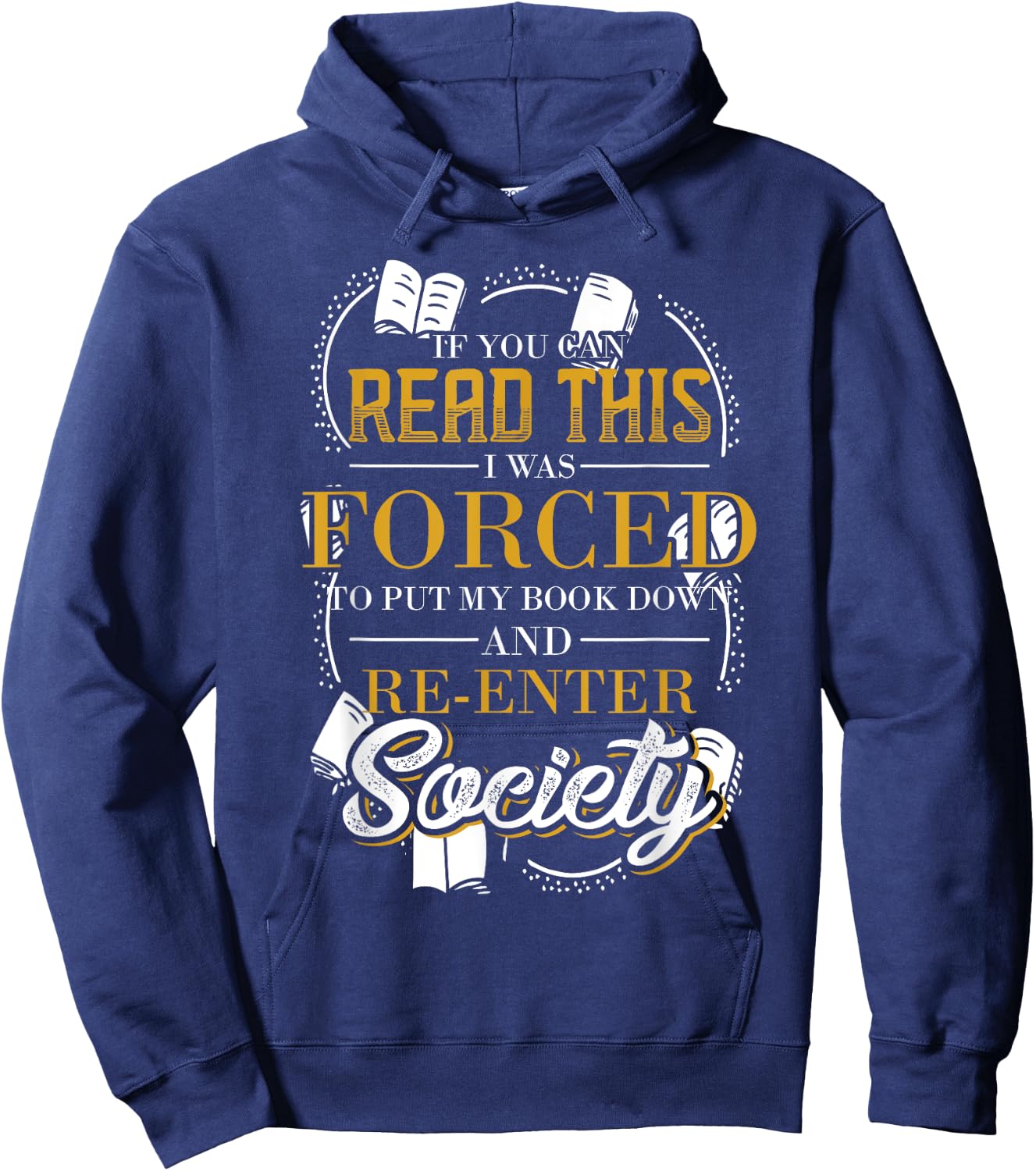 Reading Shirts Funny Bookworm Gift Librarian Book Reader Reading Hoodie - Hoodie | Navy