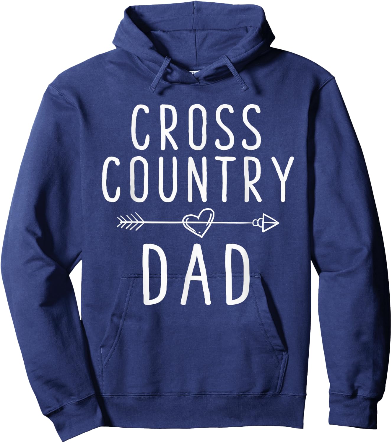 Cross Country Dad - Track And Field Running Hoodie - Hoodie | Navy