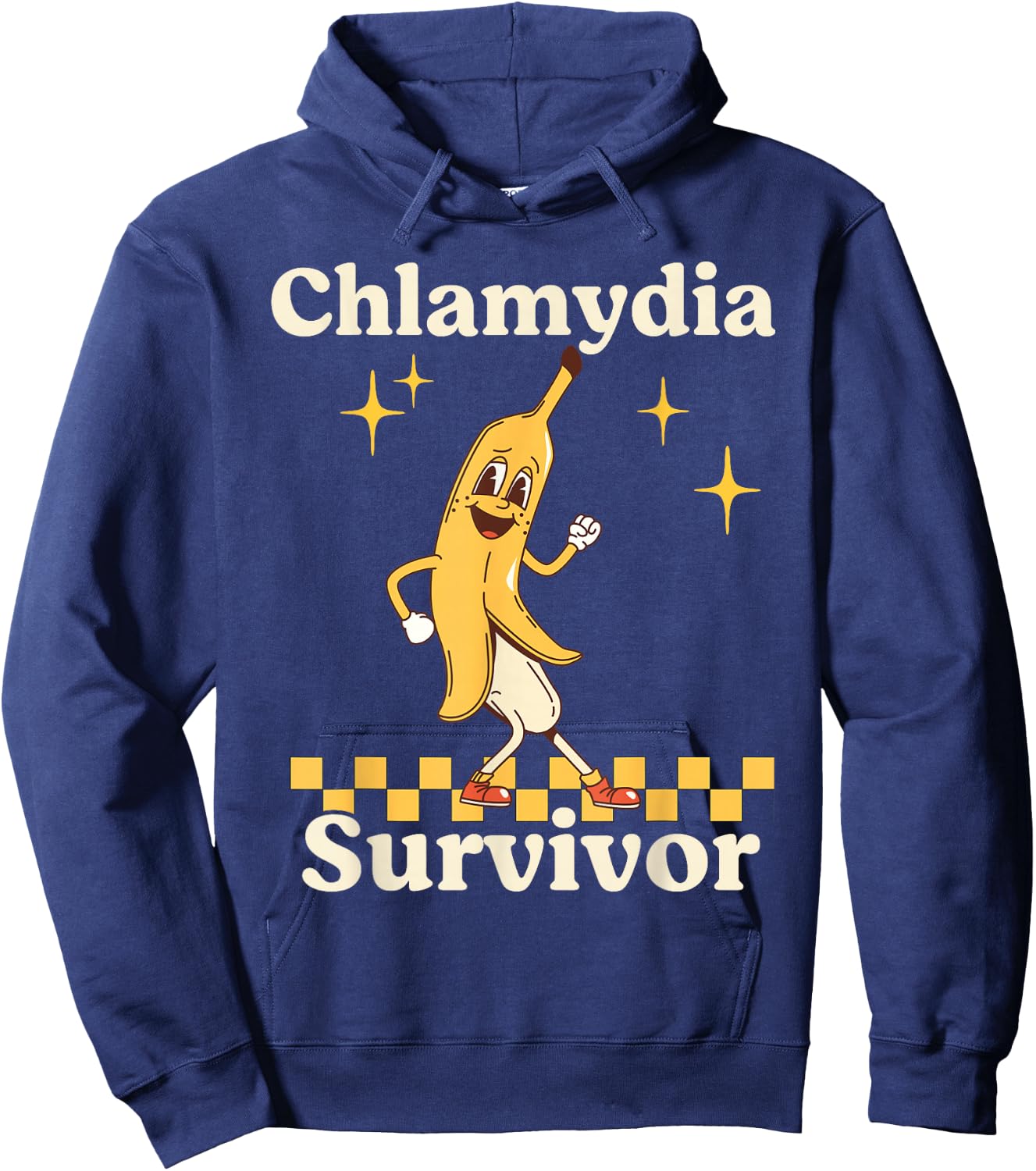 Funny Banana Chlamydia Survivor Hoodie - Hoodie | Navy