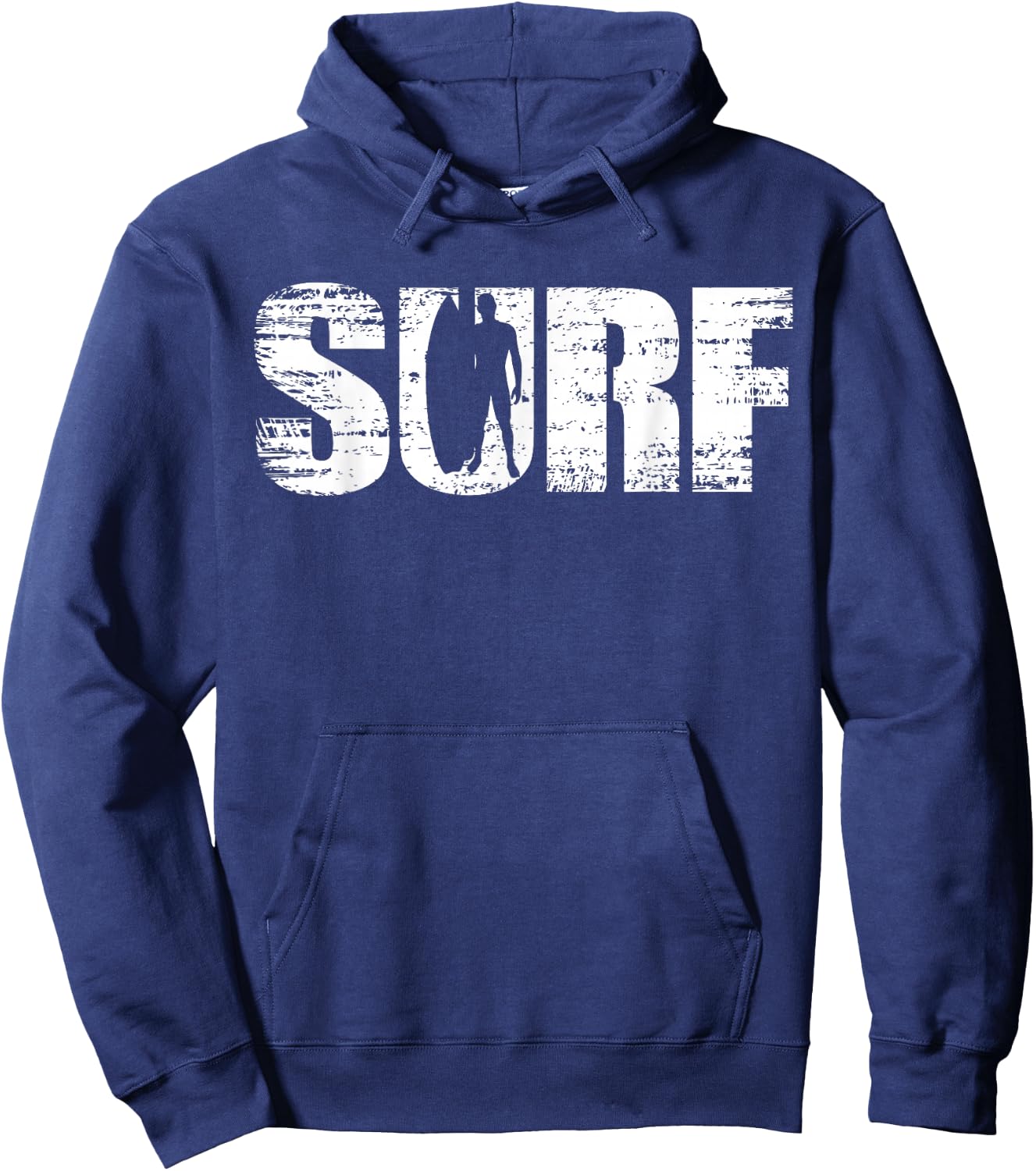 Surf - Distressed Look Surfing for Surfers Hoodie - Hoodie | Navy