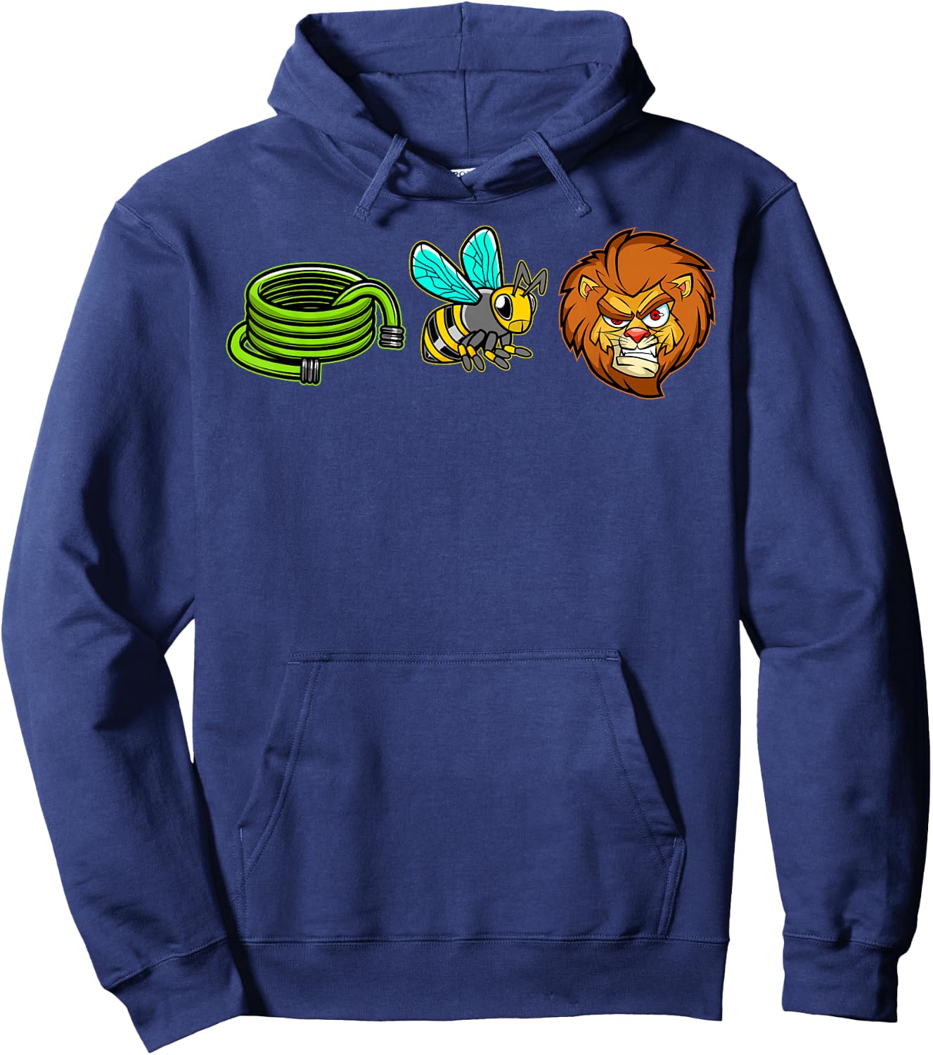 Hose Bee Lion Funny Hoes Be Lying Pun Sarcastic Meme Hoodie - Hoodie | Navy