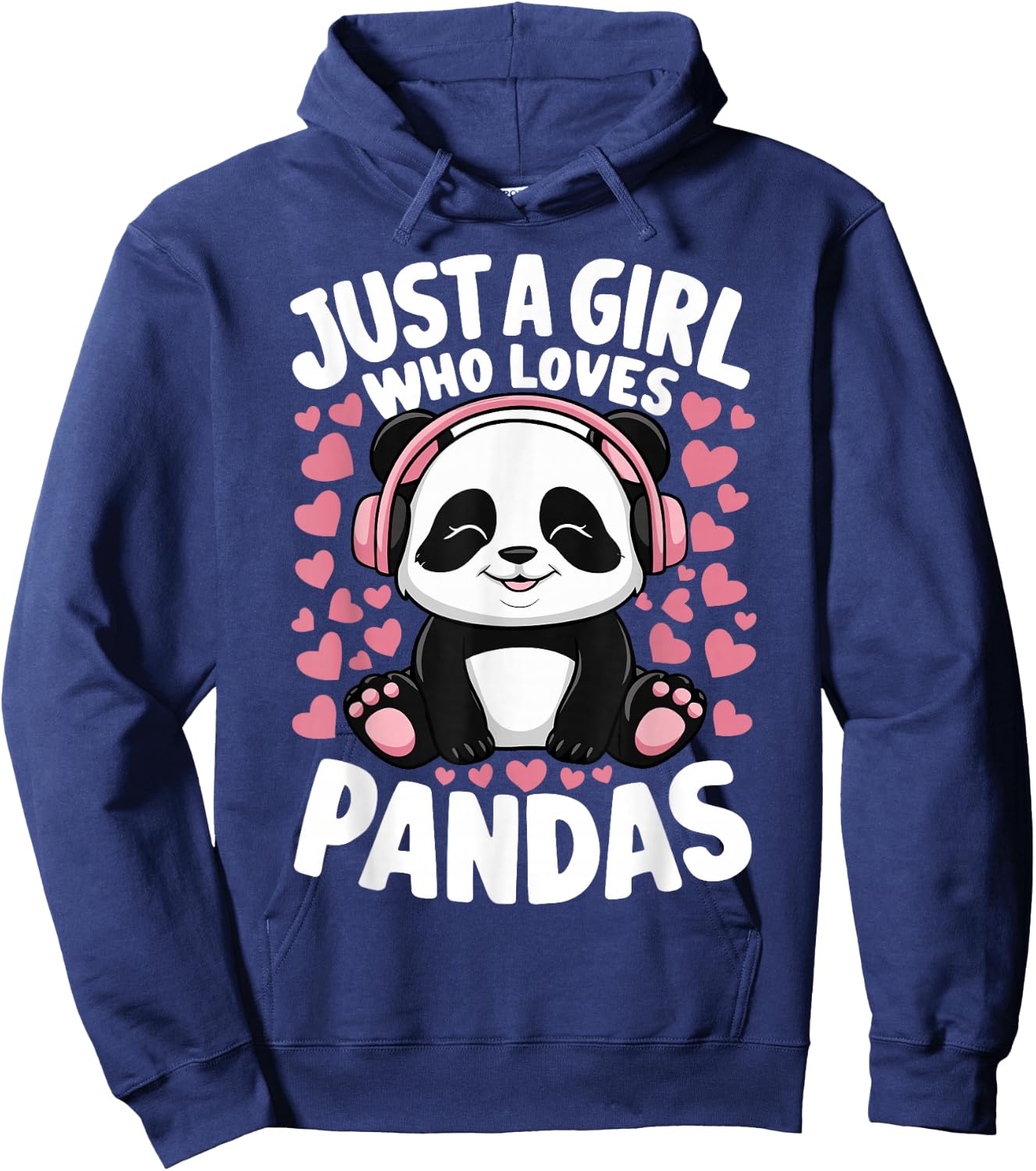 Cute Panda Just A Girl Who Loves Pandas Hoodie - Hoodie | Navy