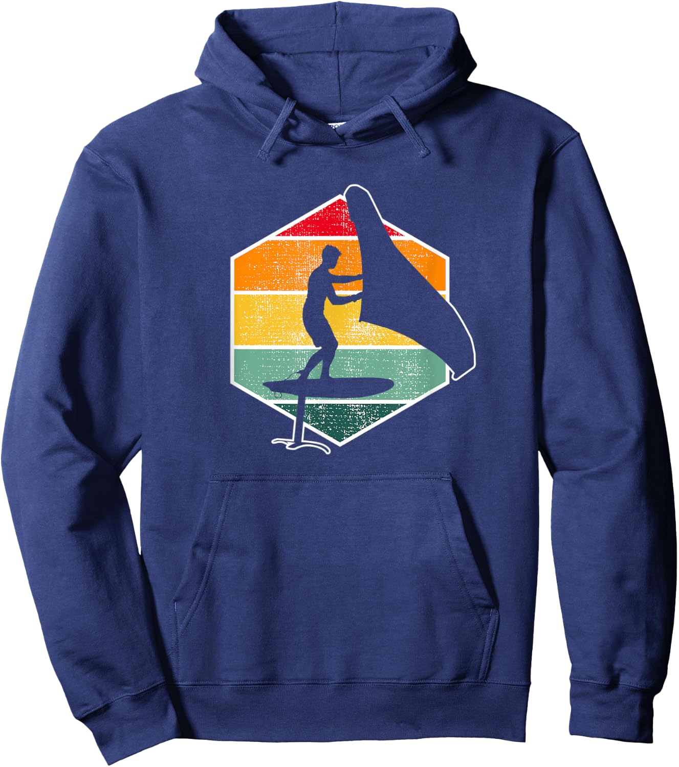 Hydrofoil Surf Wingfoil Kitesurfer Hoodie - Hoodie | Navy