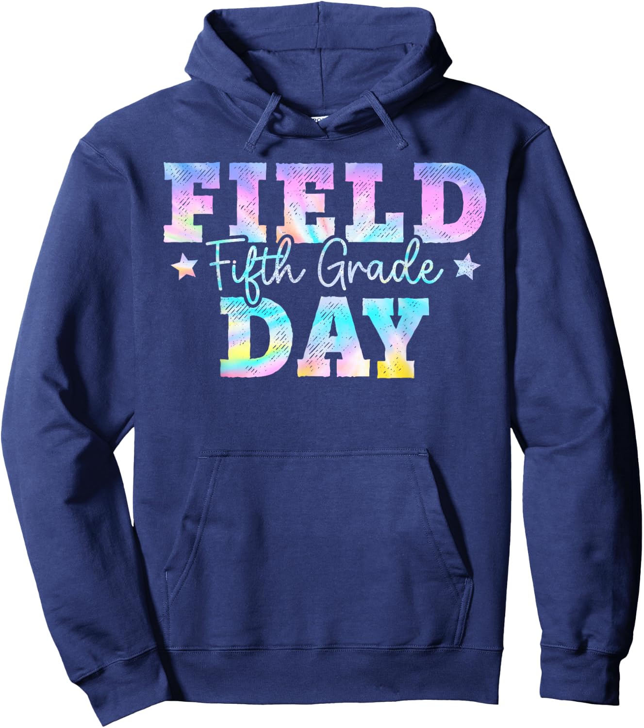 5th Grade Field Day 2024 Fifth Grade Tie dye Teacher Student Hoodie - Hoodie | Navy