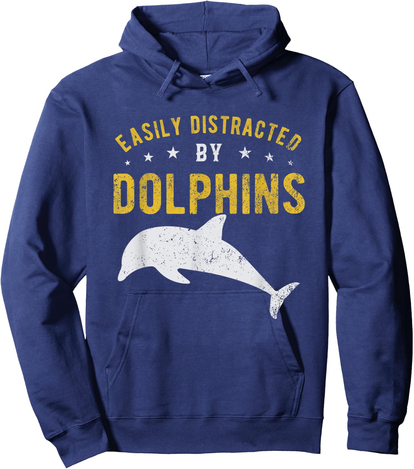 Easily distracted by Dolphins Hoodie - Hoodie | Navy