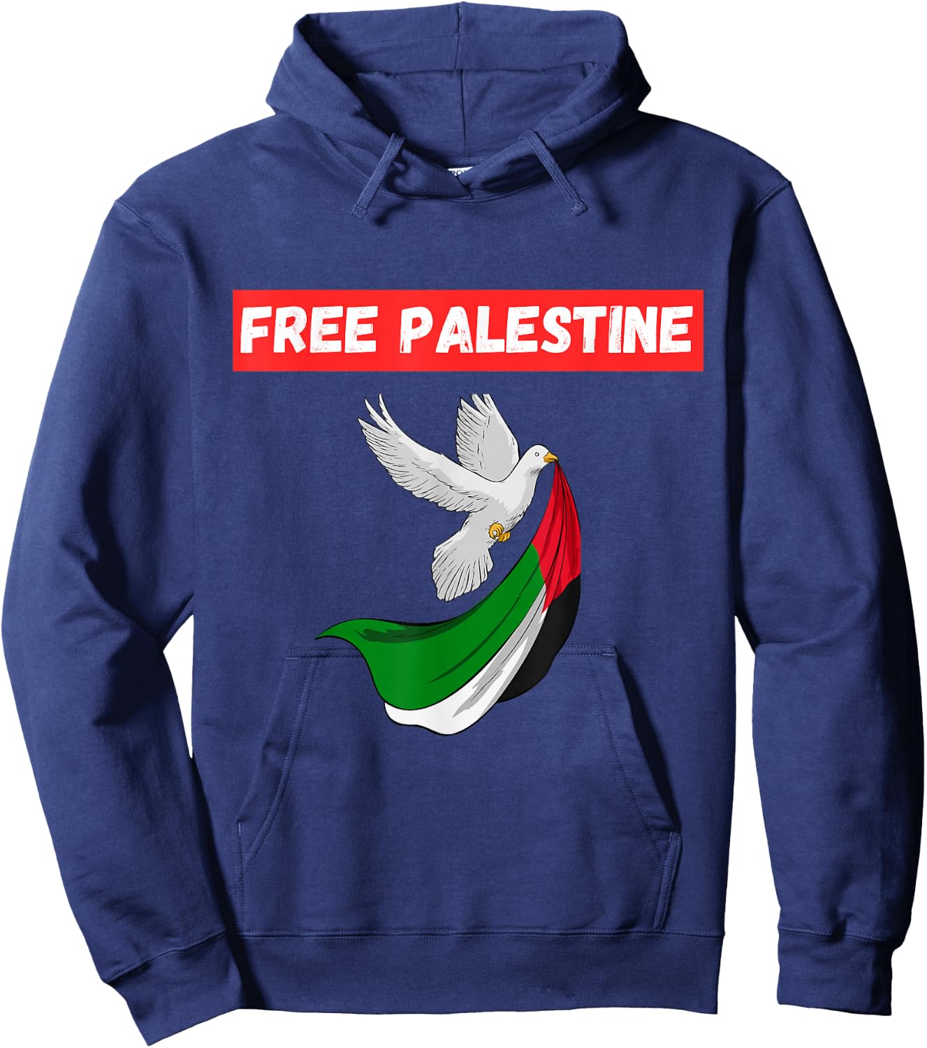 Free Palestine Save Gaza Support the Palestinians Hoodie - Hoodie | Navy