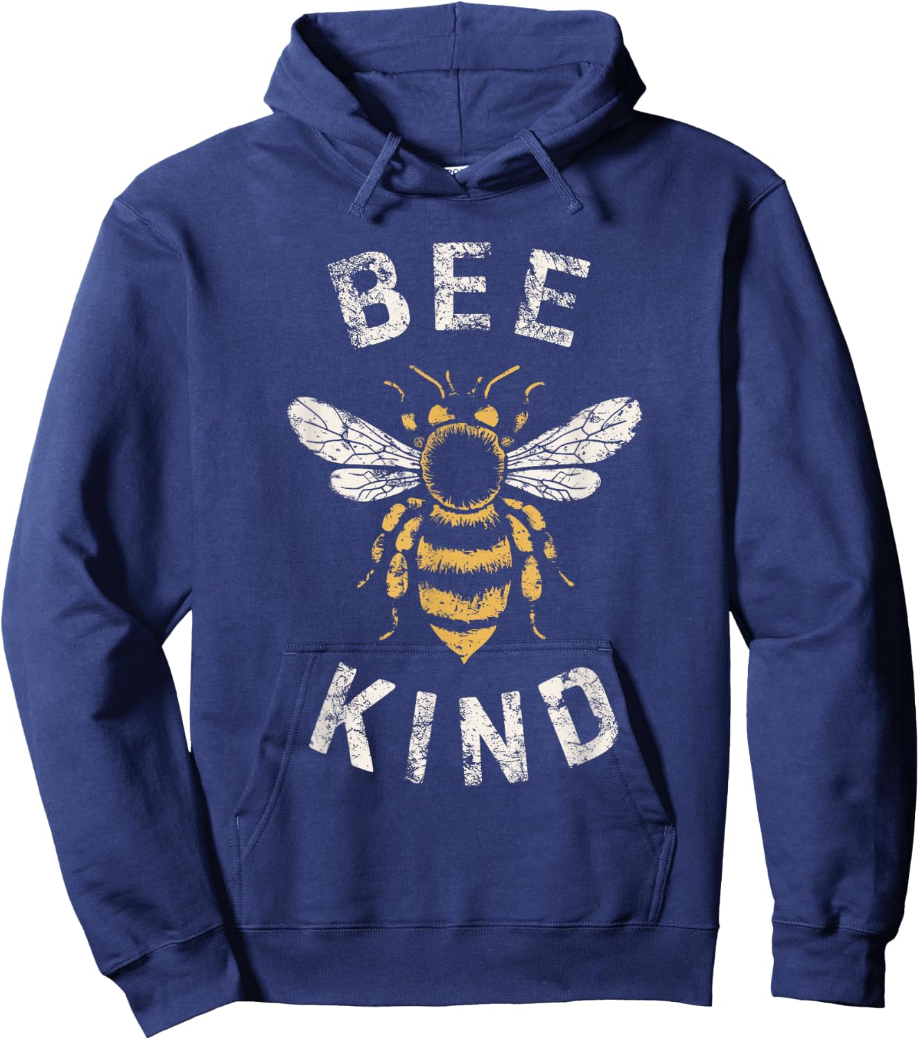 Be Kind Women Inspirational Kindness Cute Funny Bee Graphic Hoodie - Hoodie | Navy