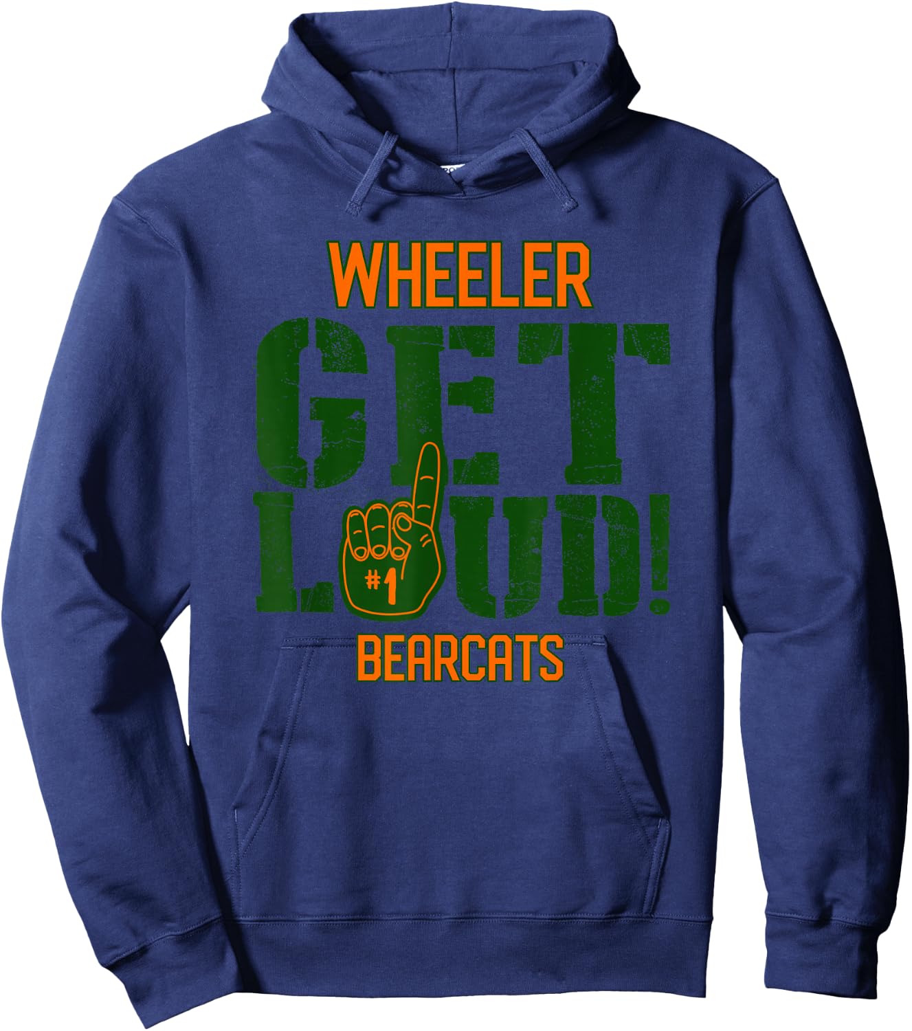 Wheeler High School GET LOUD Bearcats Hoodie - Hoodie | Navy