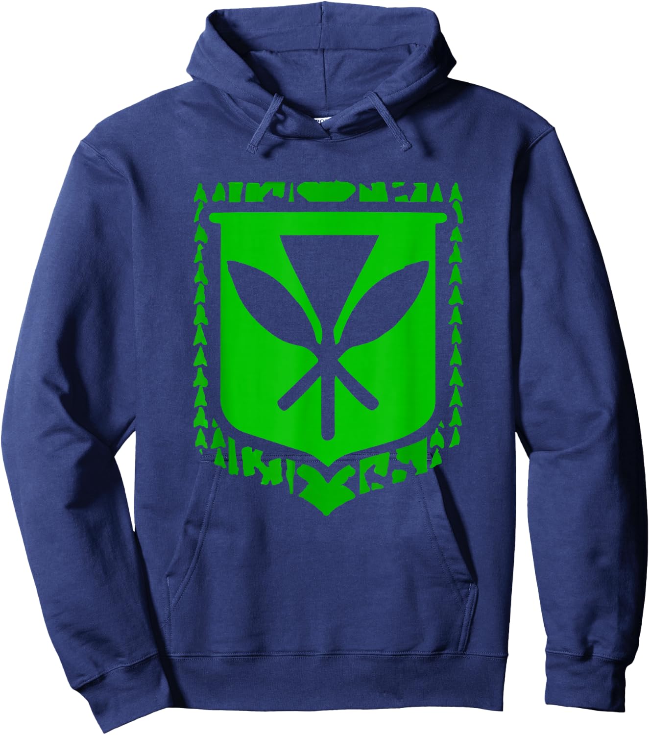 Kanaka Maoli Native Hawaiian Islands Hawaii Flag Hoodie - Hoodie | Navy