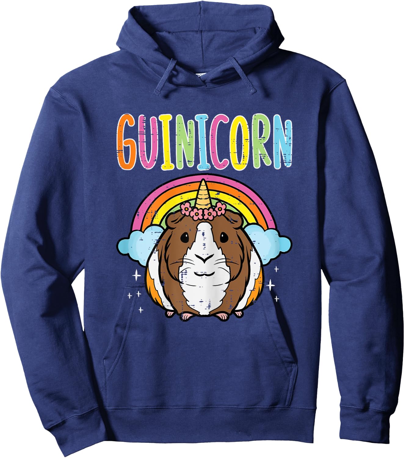 Guinea Pig Unicorn Guinicorn Cavy Girls Kids Toddler Women Hoodie - Hoodie | Navy
