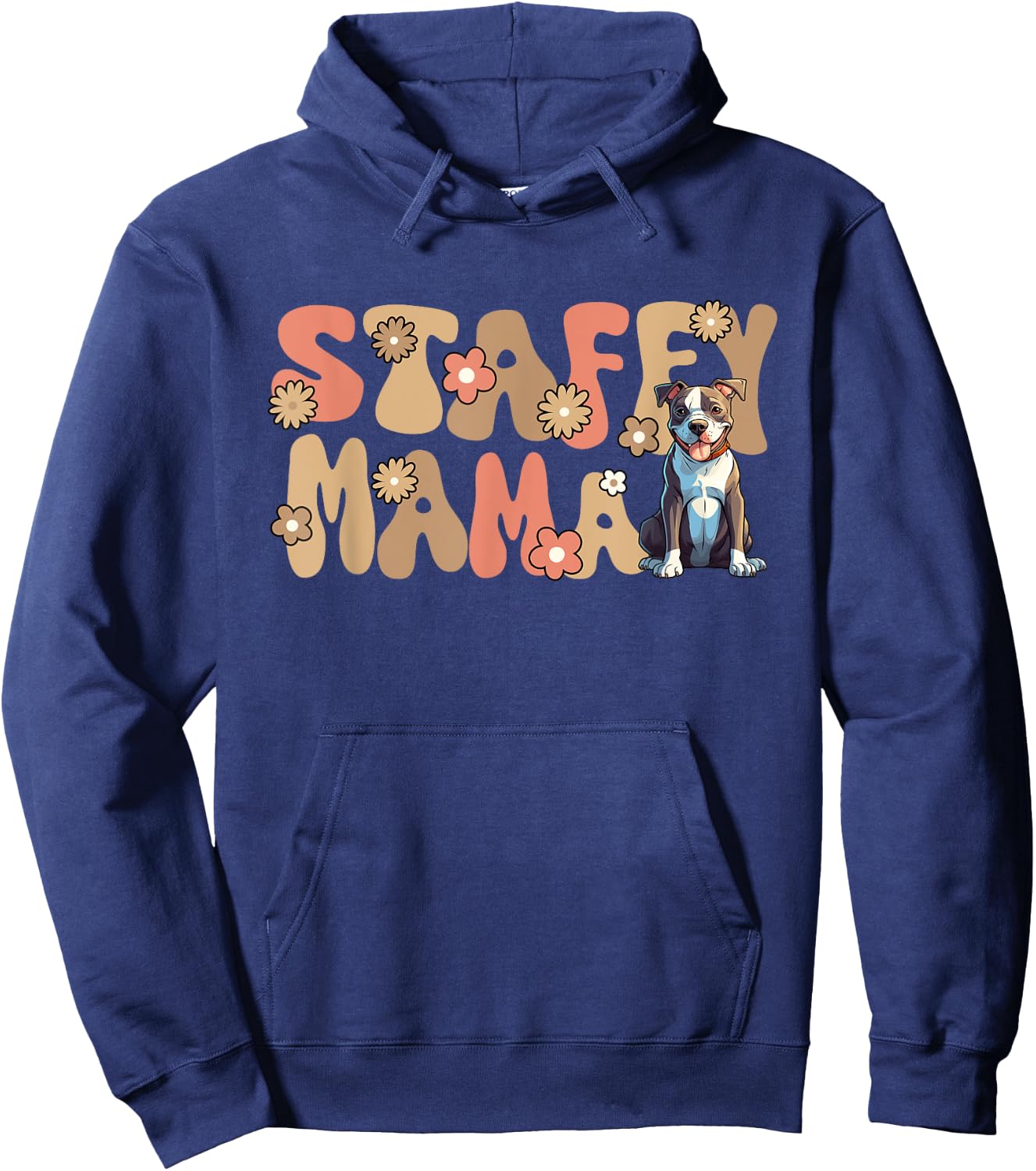 American Staffordshire Terrier World's Best Staffy Mama Hoodie - Hoodie | Navy