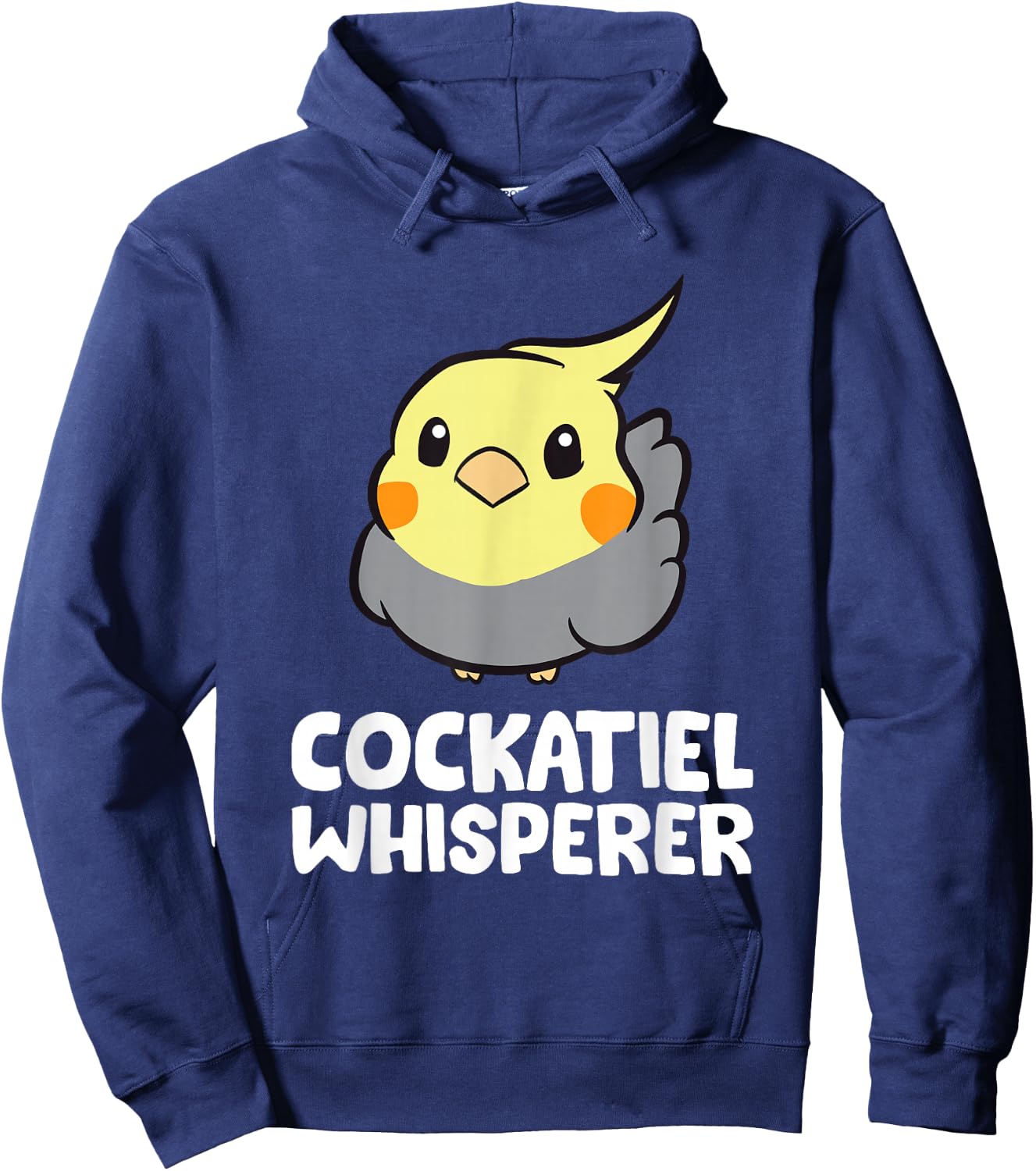 Cockatiel Whisperer Funny Cockatiel Hoodie - Hoodie | Navy