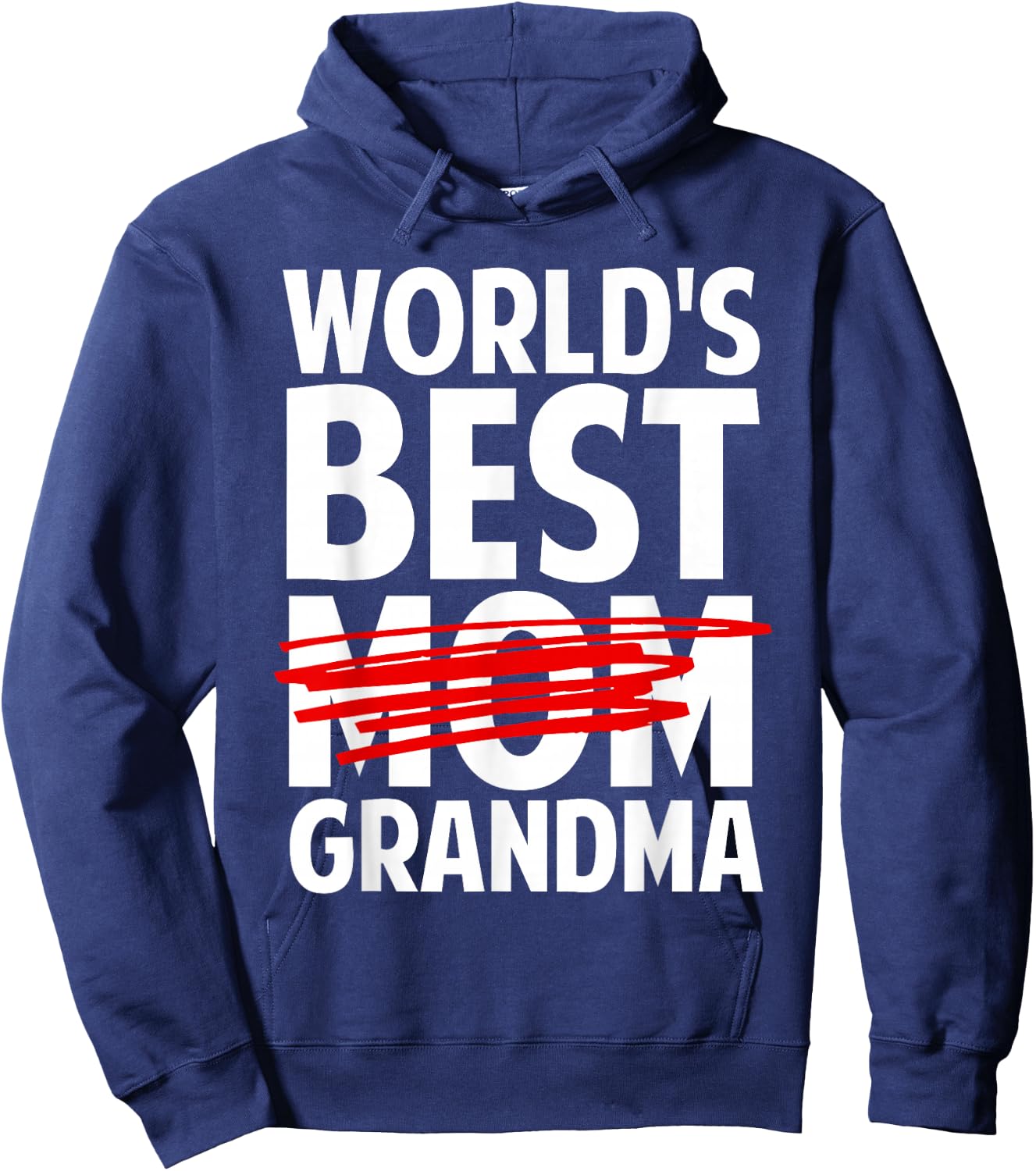 Grandma Art For Mom Women World's Best Grandmother Grandma Hoodie - Hoodie | Navy