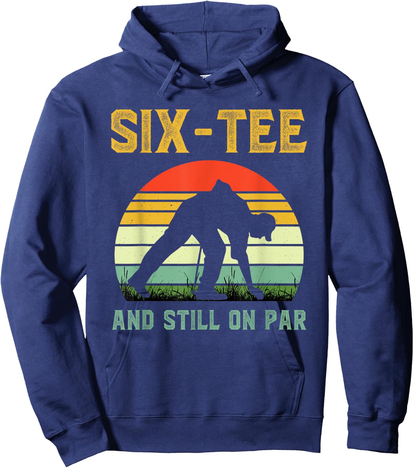 Funny 60th Birthday Golf Pun Golfing 60 Year Old Golfer Hoodie - Hoodie | Navy